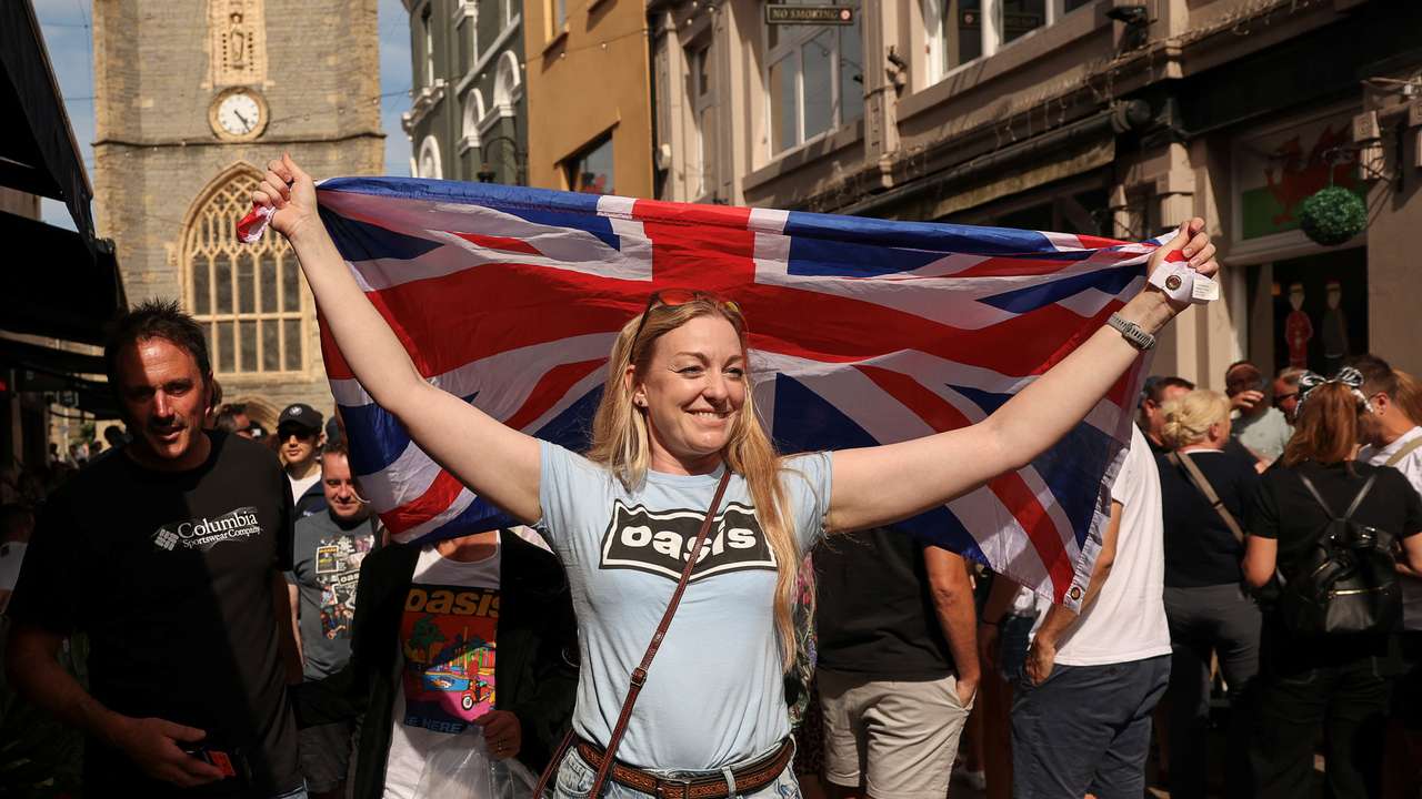 FILE PHOTO: Oasis' first show in 15 years, at Cardiff Principality Stadium