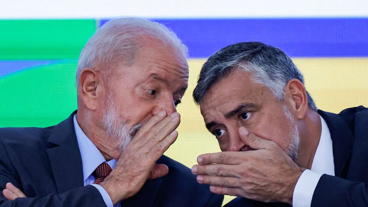 Brazil's President Luiz Inacio Lula da Silva holds a press conference, in Brasilia