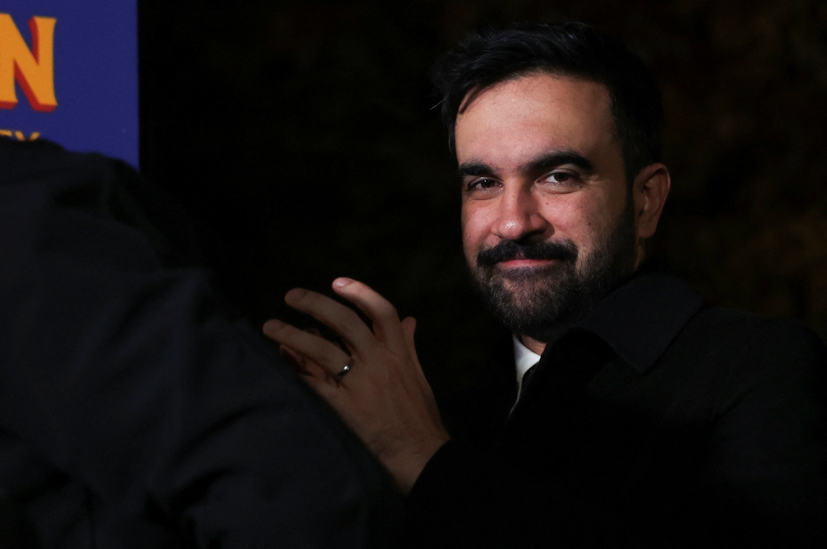 Democratic candidate for New York City mayor, Zohran Mamdani, campaigns on eve of election day, in Queens, New York City