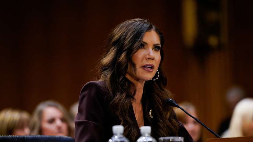 U.S. Homeland Security Secretary Kristi Noem testifies before a Senate Judiciary Committee, on Capitol Hill in Washington
