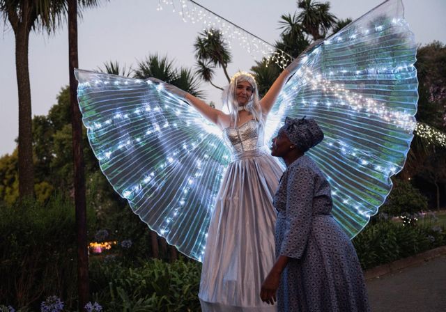 Johannesburg zoo's festival of lights sparkles with South African Christmas spirit