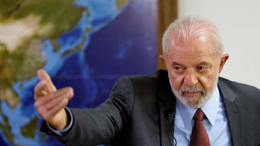 Brazil's President Luiz Inacio Lula da Silva attends a meeting, in Brasilia