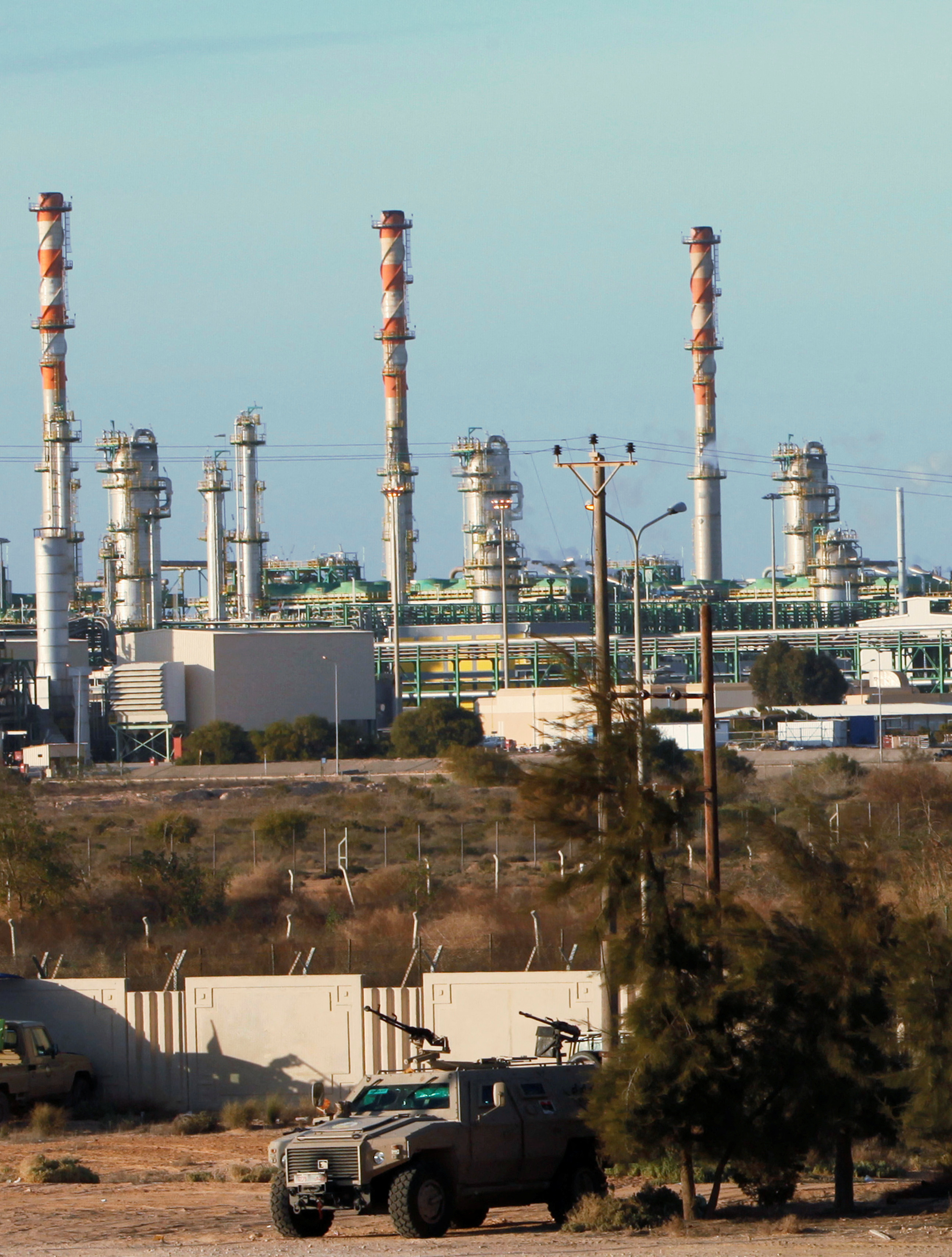 FILE PHOTO: A view of the Mellitah Oil and Gas complex, west of Tripoli