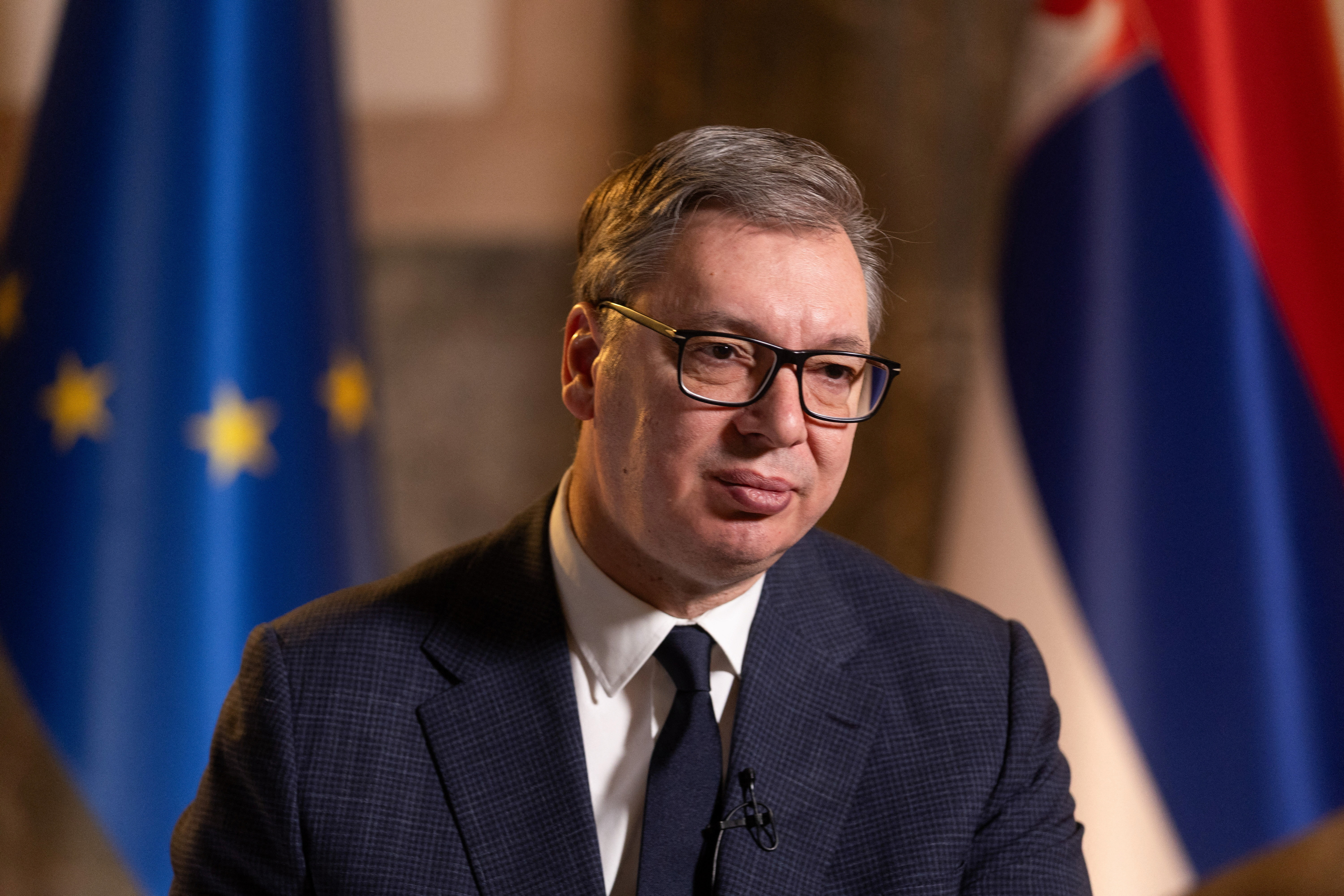 Interview wirth Serbia's President Aleksandar Vucic in Belgrade