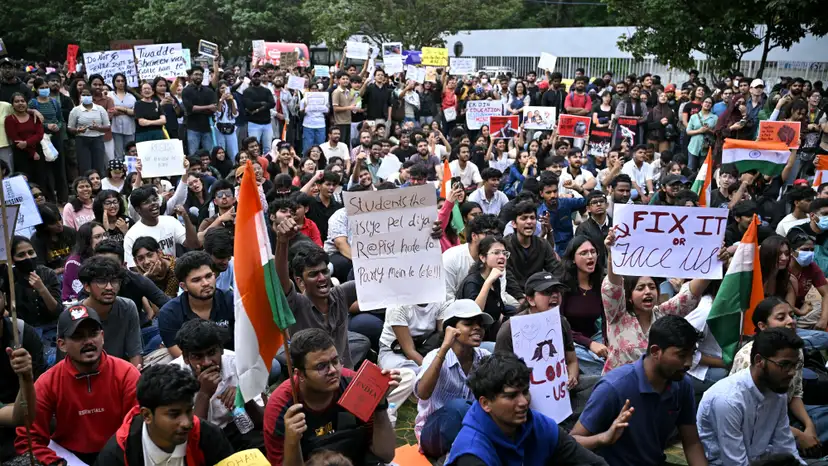 protesto estudantil Índia