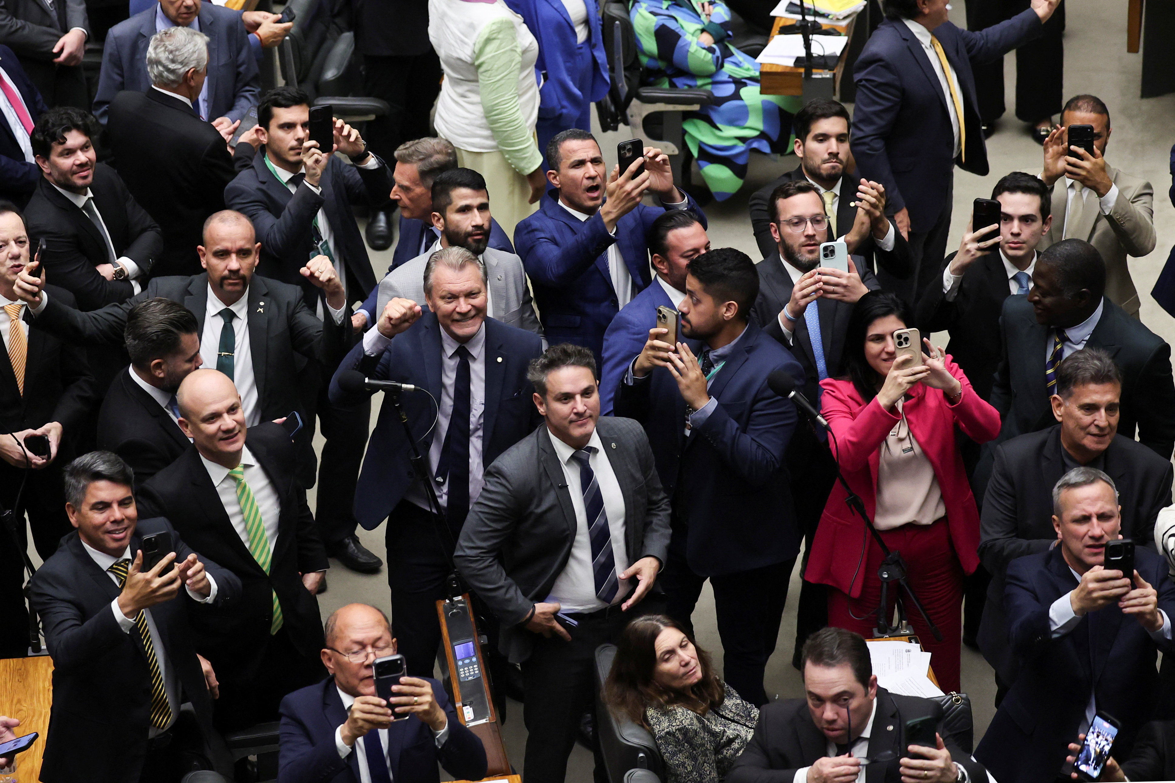 Session at the plenary of the Chamber of Deputies in Brasilia