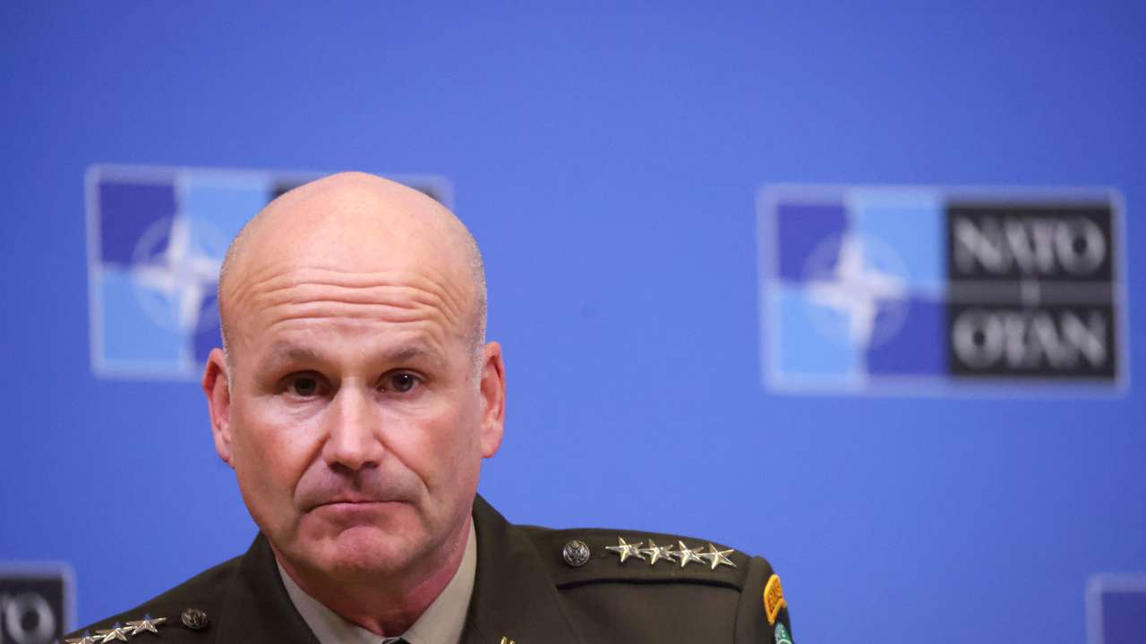 News conference with Nato military chiefs, in Brussels
