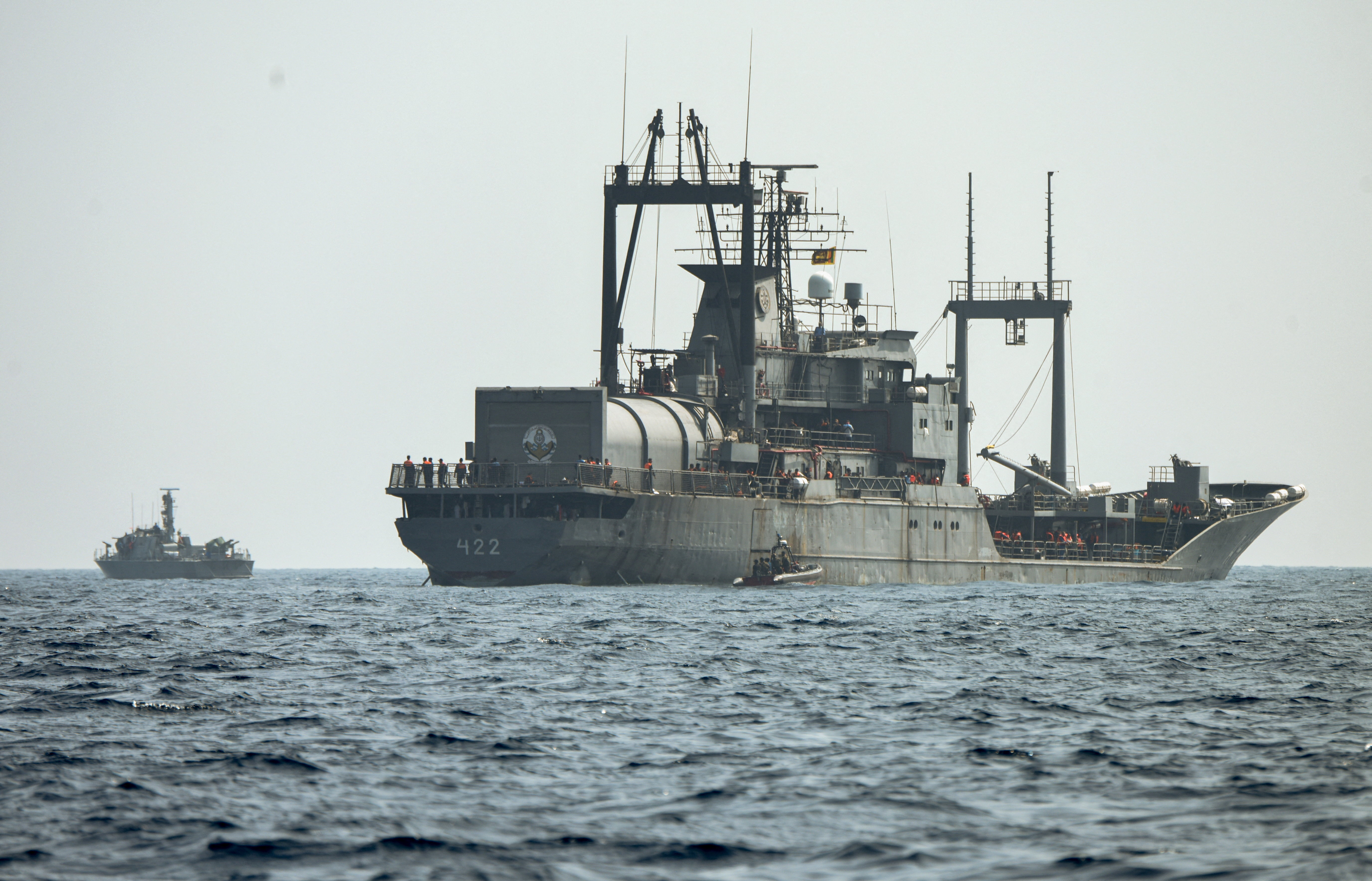 Sri Lanka Navy conducts rescue operations off the coast of Colombo