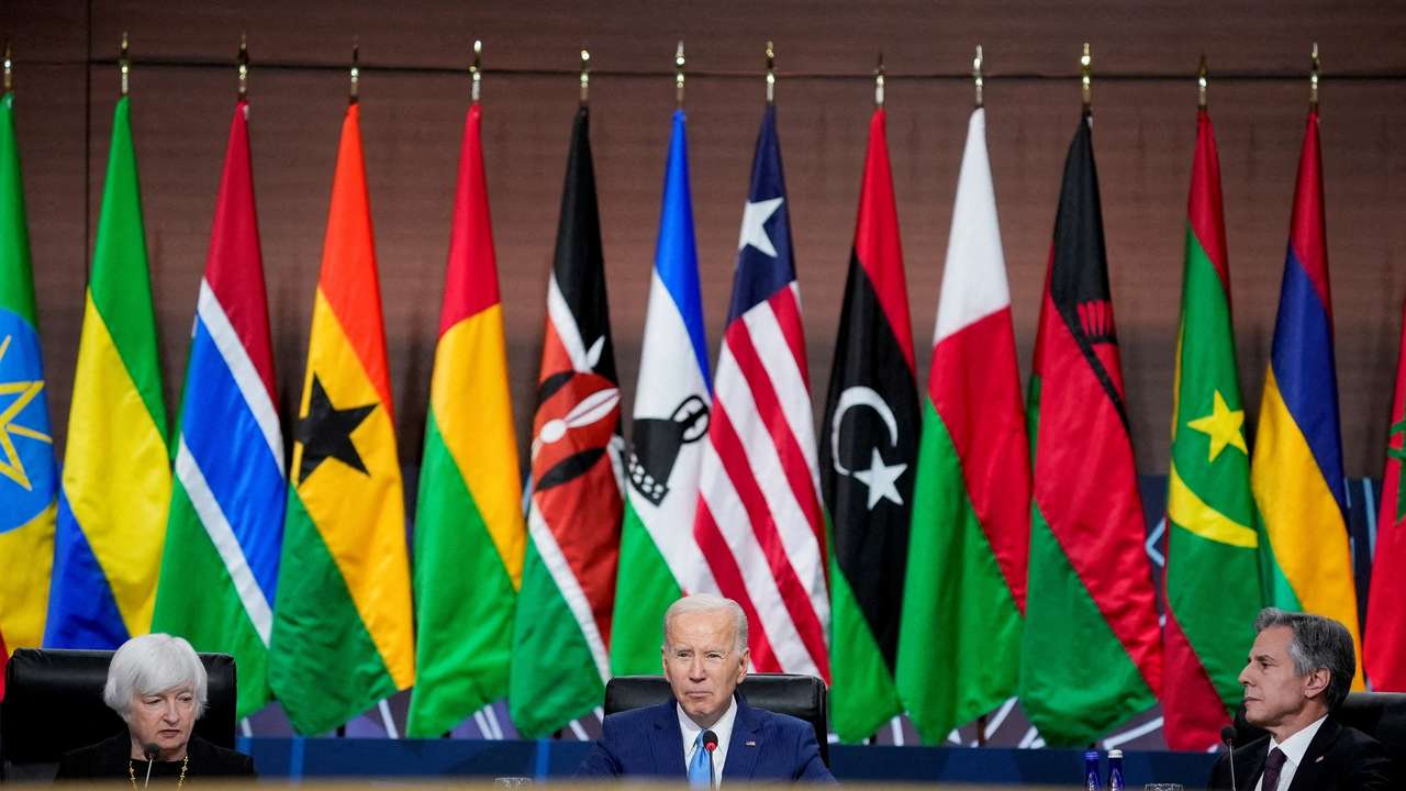 FILE PHOTO: U.S President Joe Biden participates in the U.S.-Africa Leaders Summit in Washington