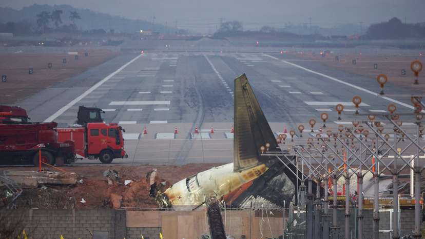 Aftermath of Jeju Air crash at South Korea's Muan airport