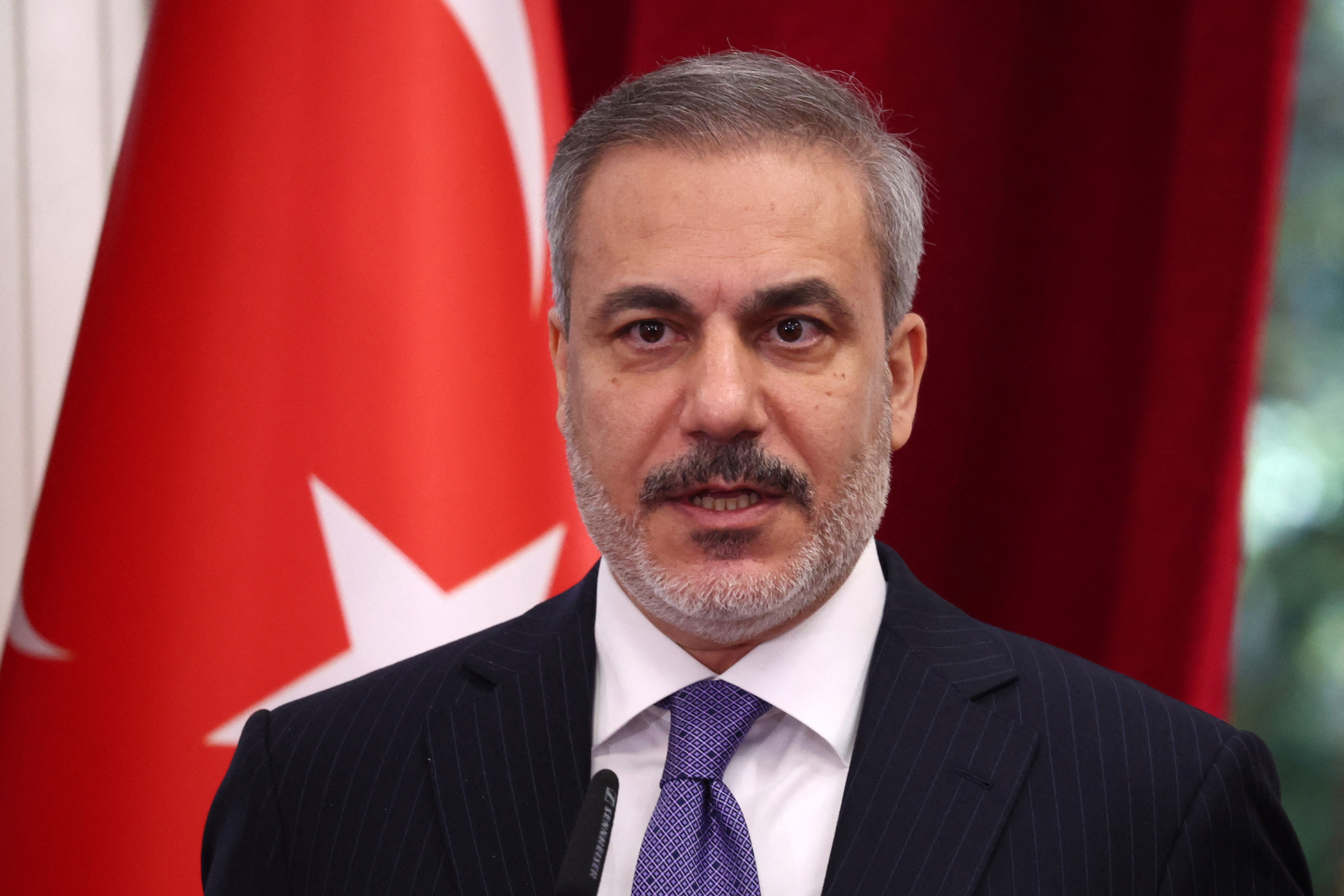 Turkish Foreign Minister Hakan Fidan visit Tirana