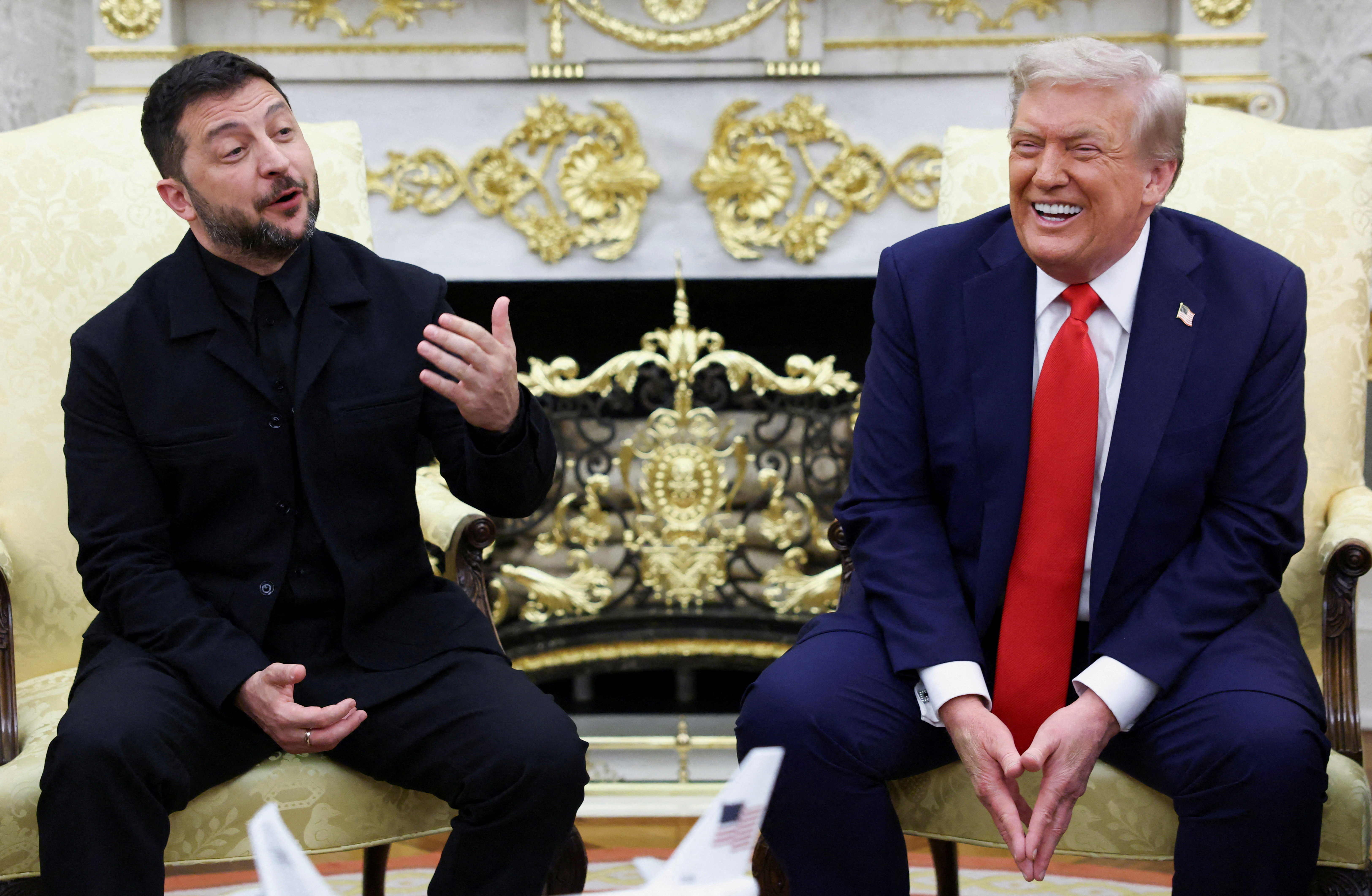 U.S. President Trump meets with Ukrainian President Zelenskiy and European leaders, in Washington, D.C.