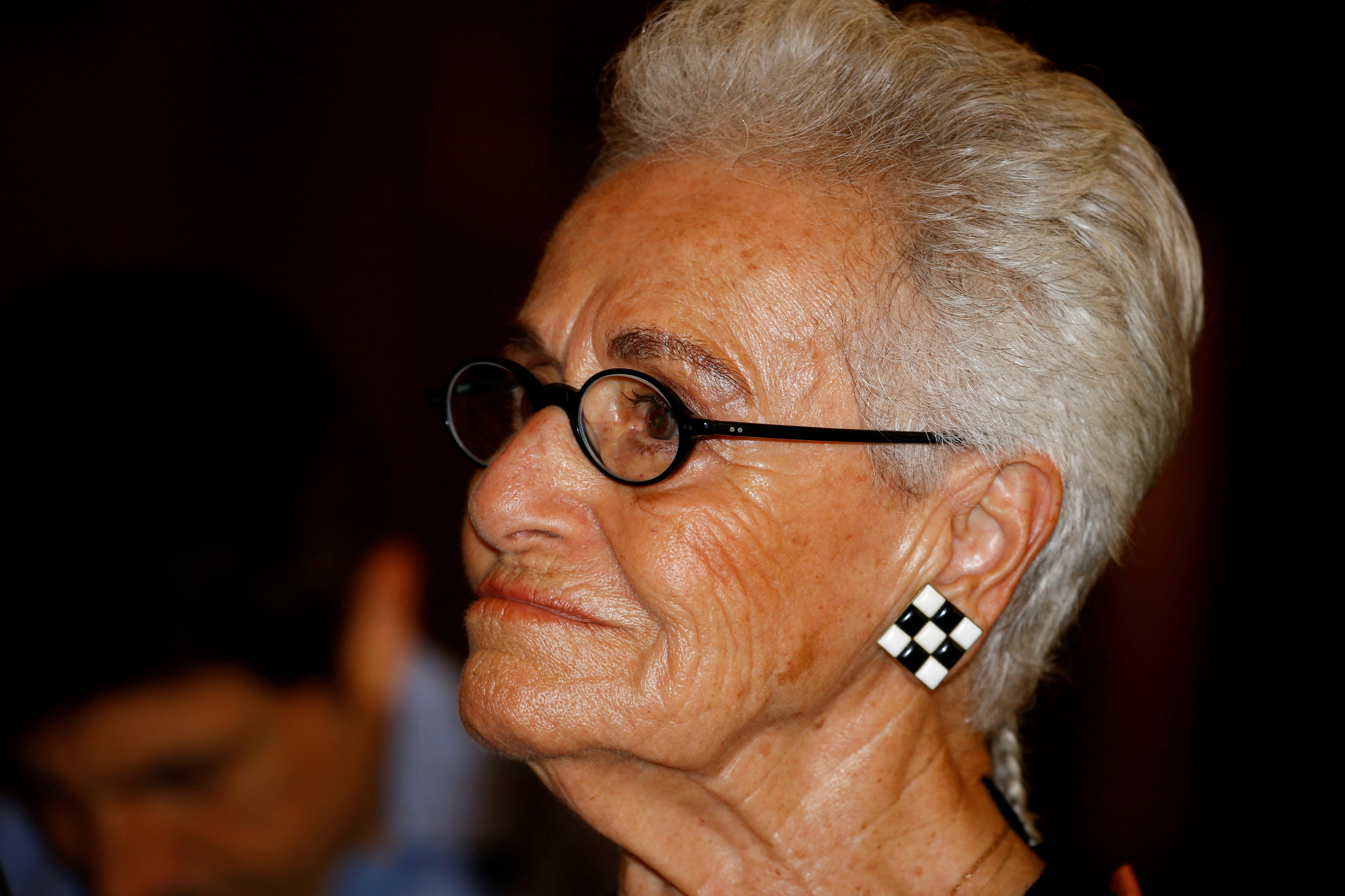 FILE PHOTO: Rosita Missoni attends a news conference in Milan