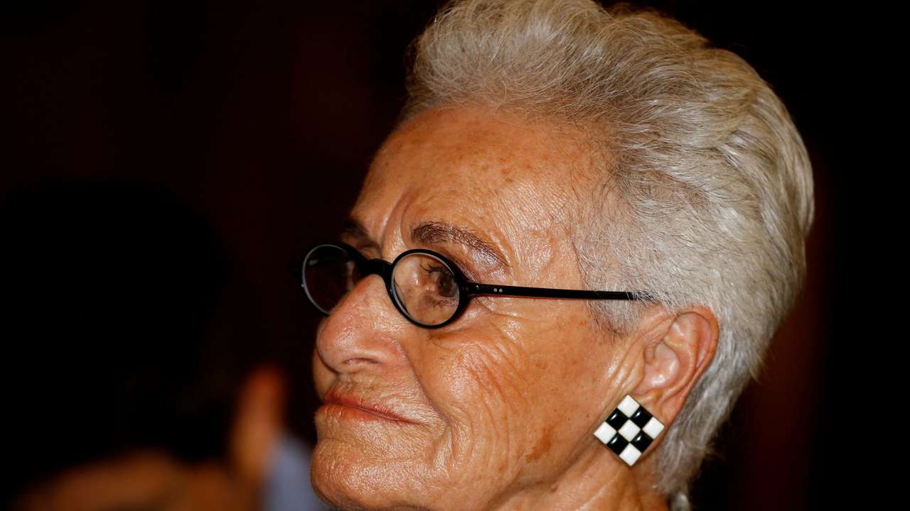 FILE PHOTO: Rosita Missoni attends a news conference in Milan