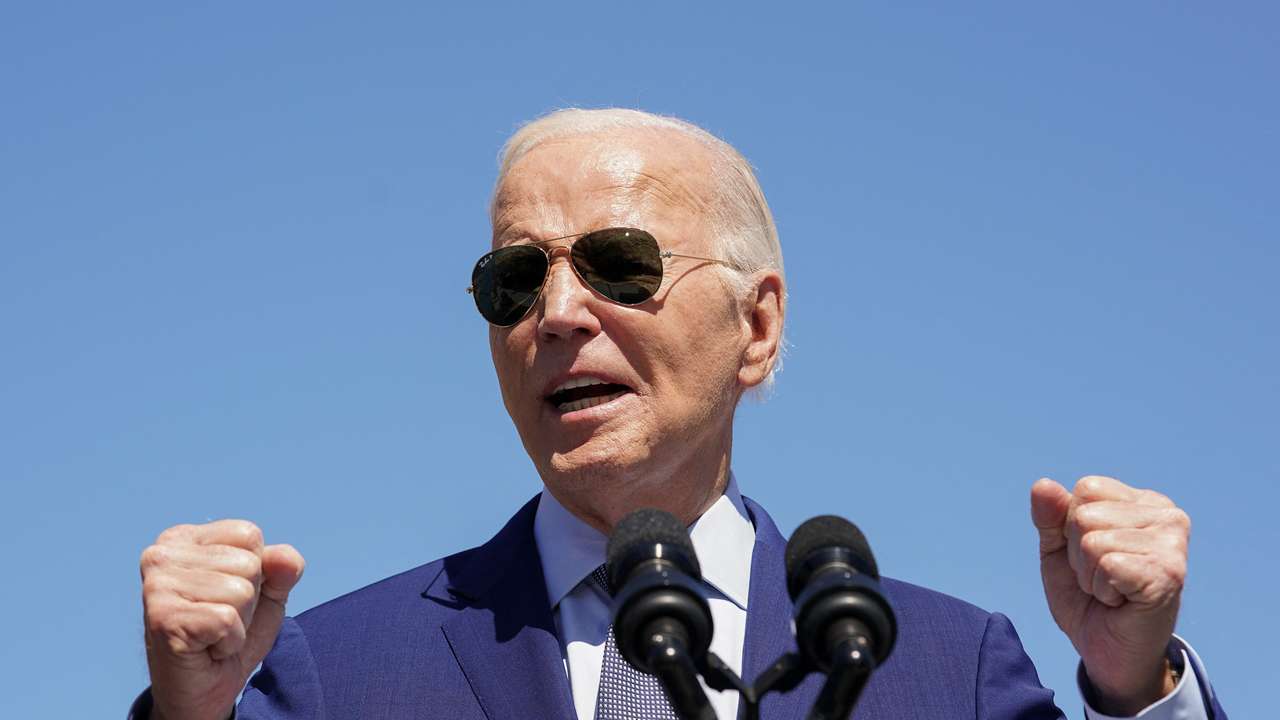 U.S. President Joe Biden visits the Intel Ocotillo Campus, in Chandler