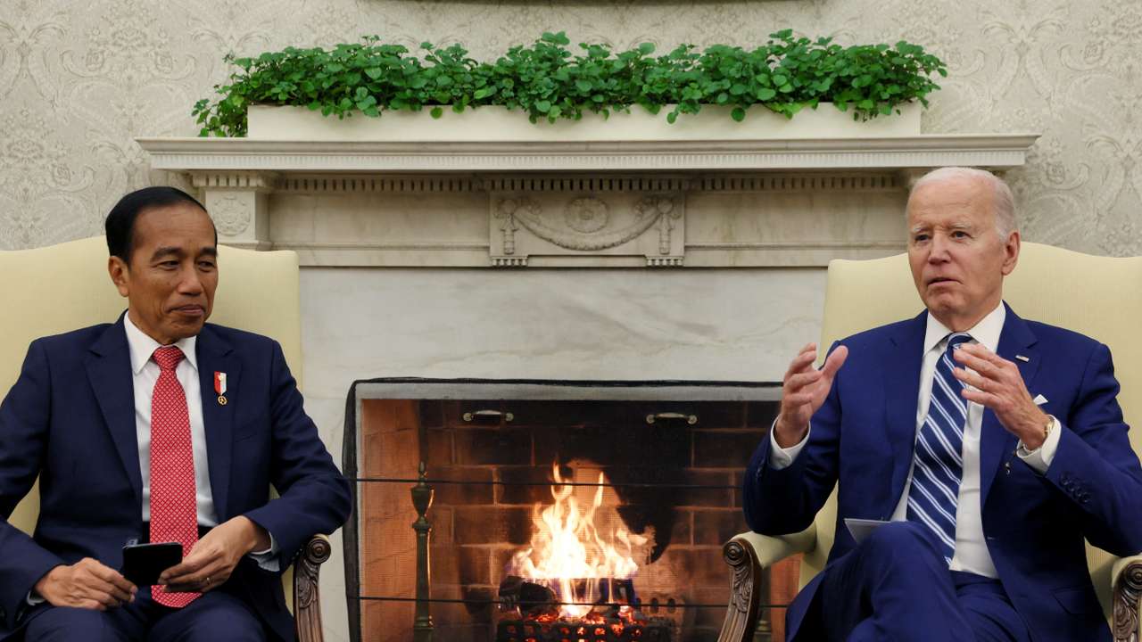 U.S. President Biden meets with Indonesian President Widodo in Washington, U.S.