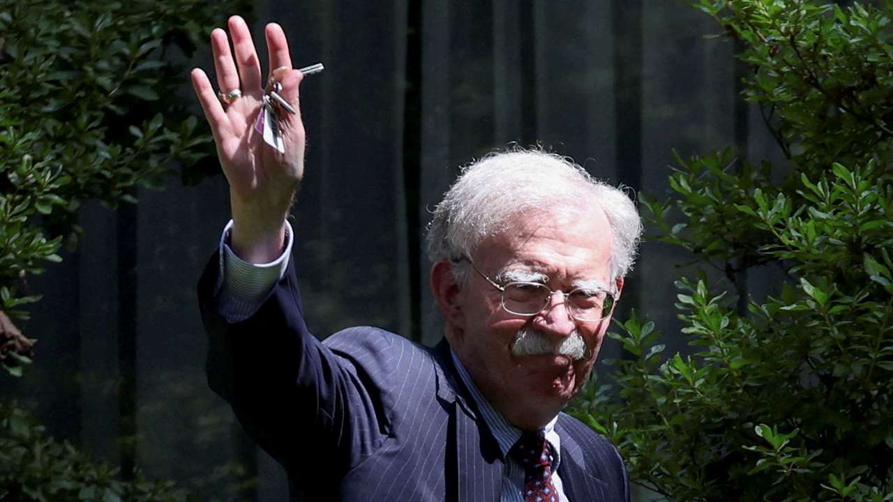 FILE PHOTO: FBI searches the home of former White House national security adviser John Bolton in Bethesda