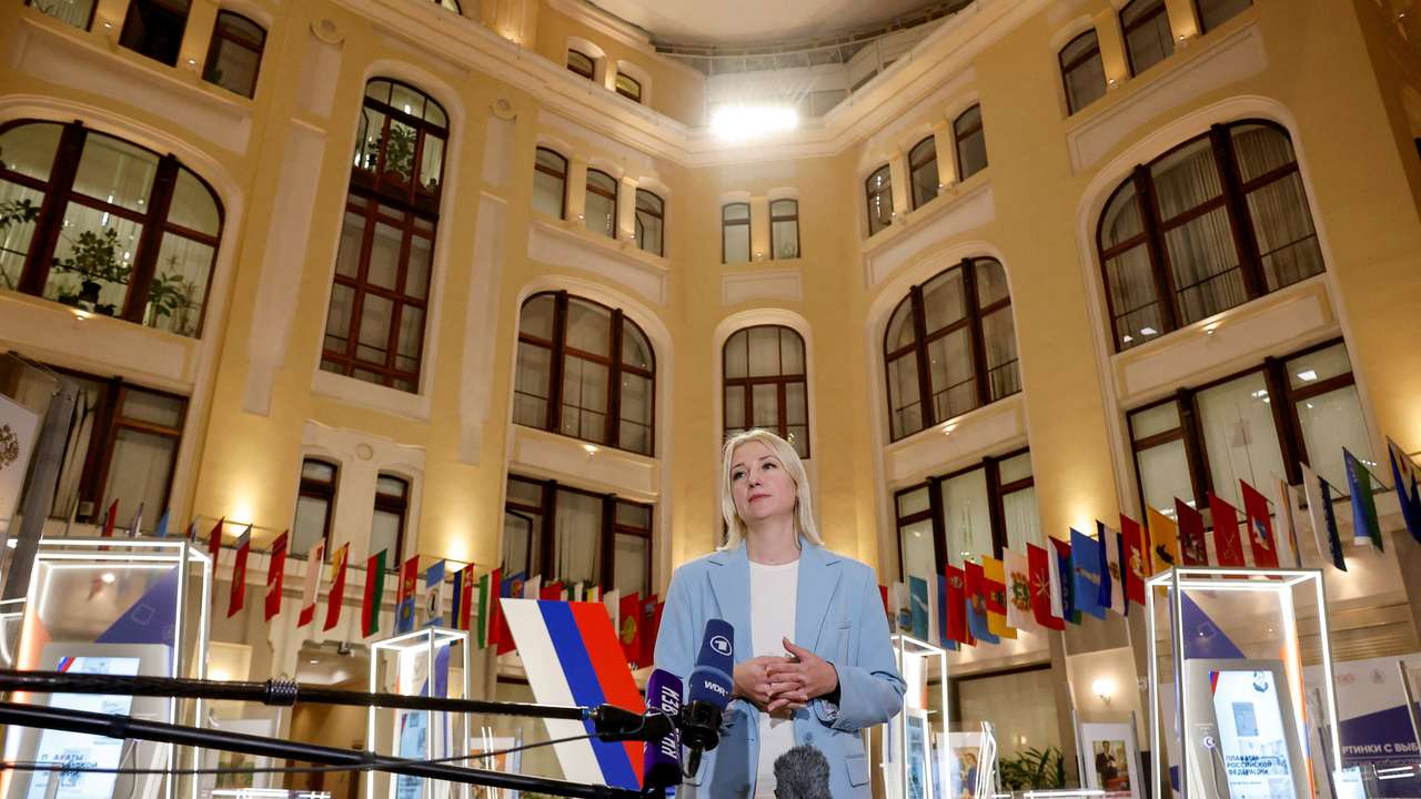 FILE PHOTO: Yekaterina Duntsova, former journalist who plans to run for Russian president in 2024, visits election commission office in Moscow