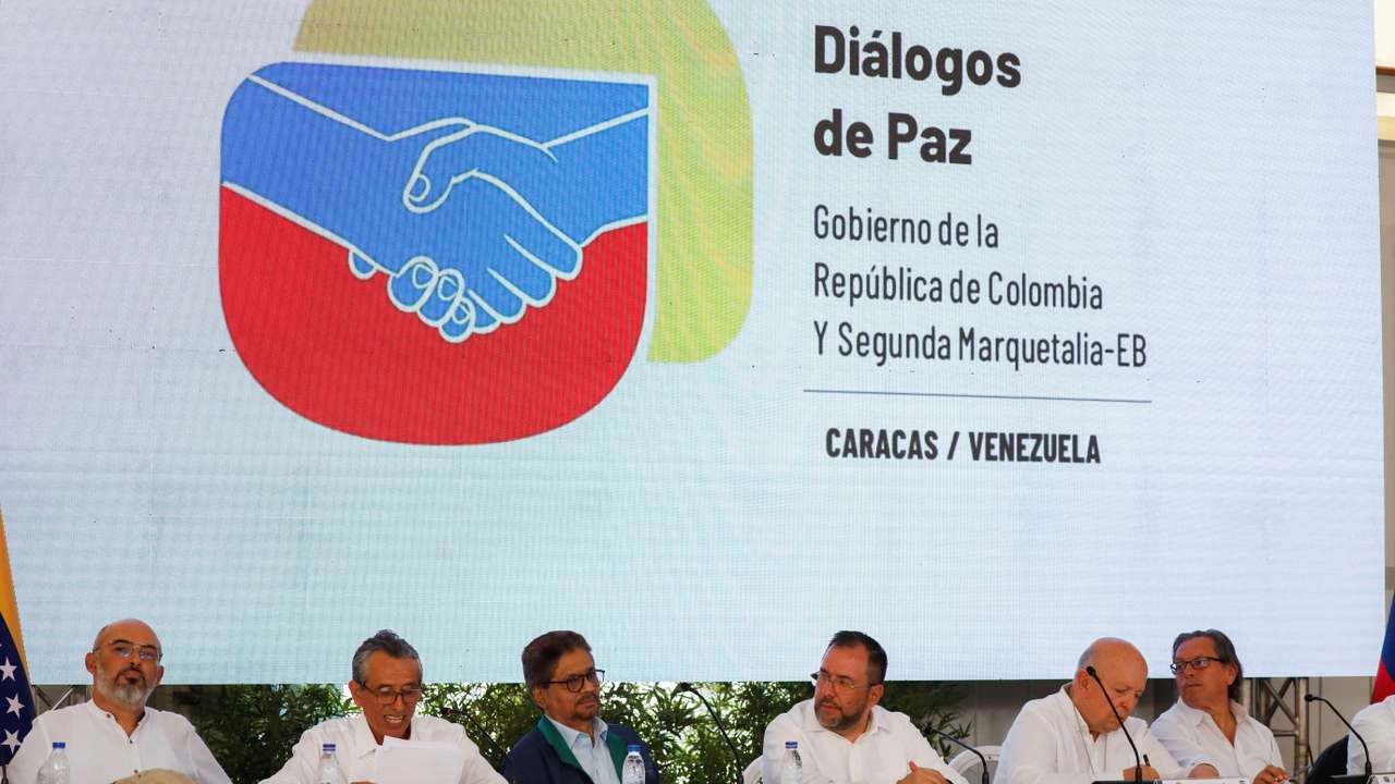 Colombia's government and Segunda Marquetalia armed group hold peace talks, in Caracas