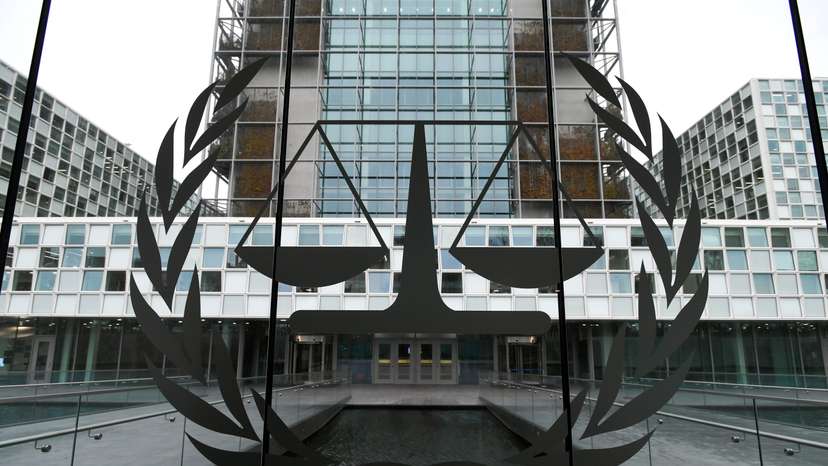 The International Criminal Court building is seen in The Hague