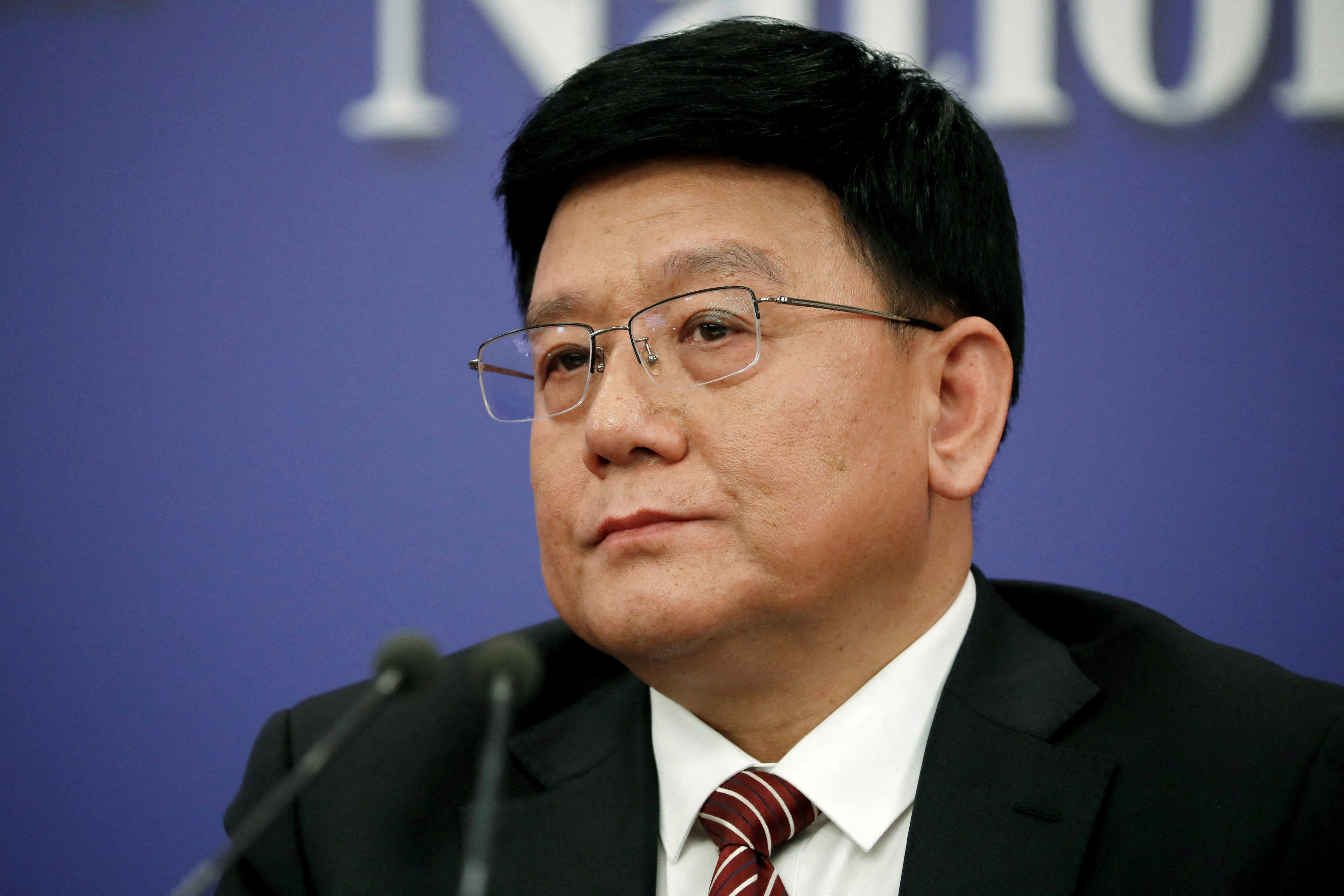 FILE PHOTO: Press conference on people's livelihood on sidelines of NPC in Beijing