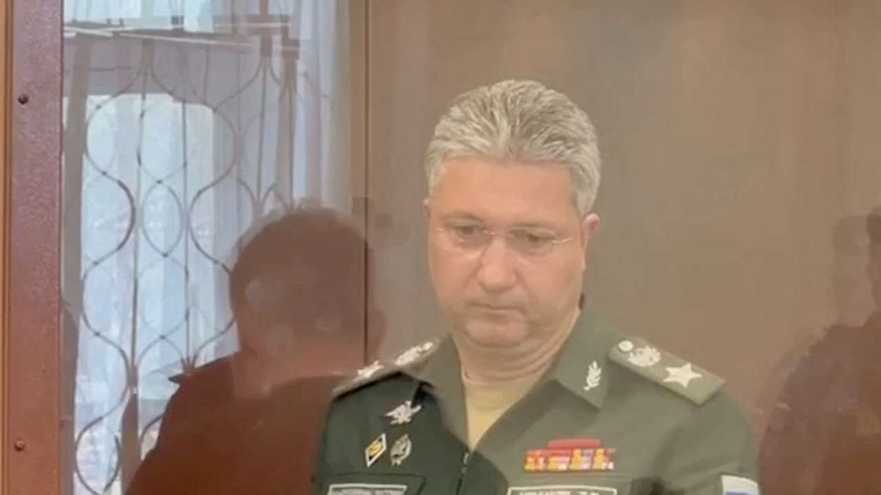 FILE PHOTO: Detained Russian Deputy Defence Minister Timur Ivanov attends a court hearing in Moscow