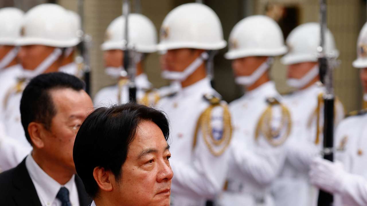 Taiwanese President Lai Ching-te visits Republic of China Military Academy for its 100th anniversary celebrations in Kaohsiung