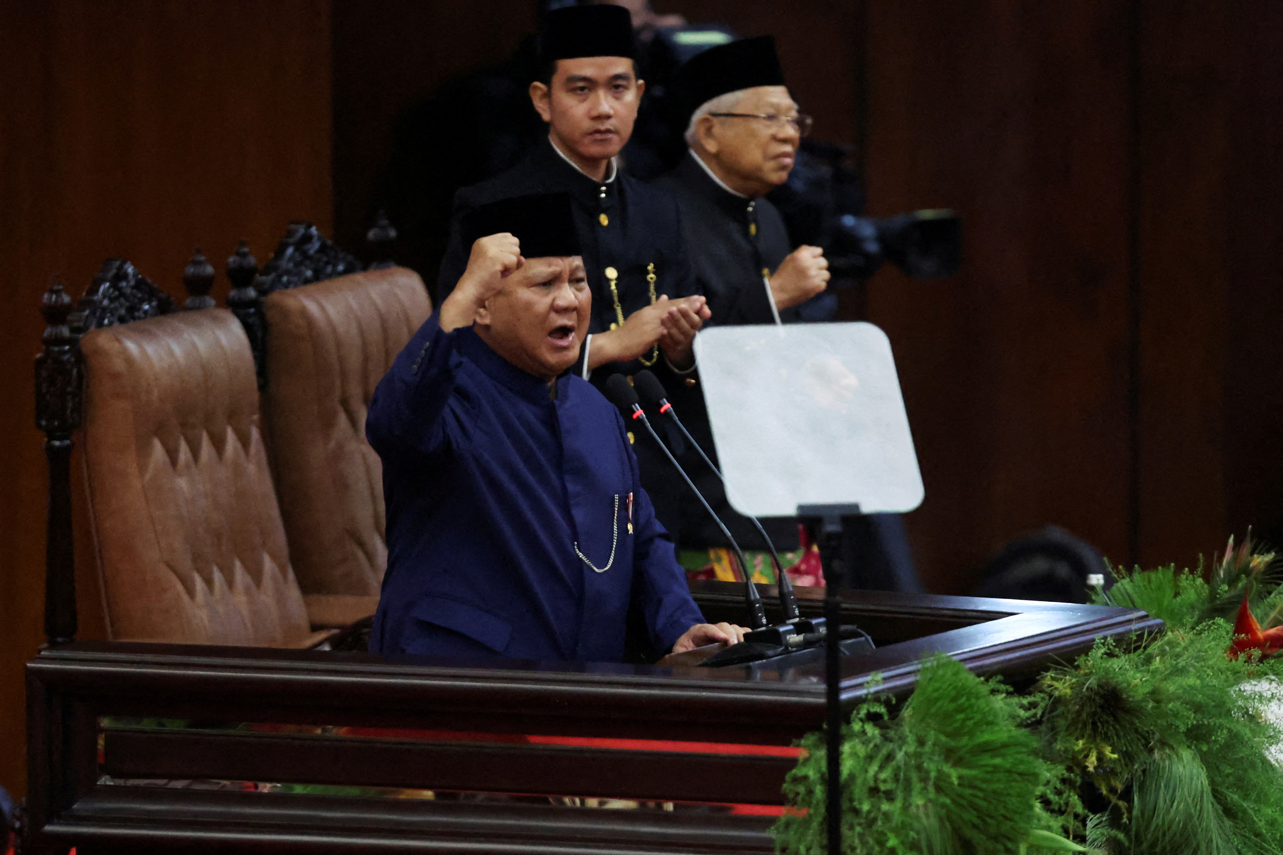 Inauguration of Indonesia's new President Prabowo Subianto and new Vice President Gibran Rakabuming Raka, in Jakarta
