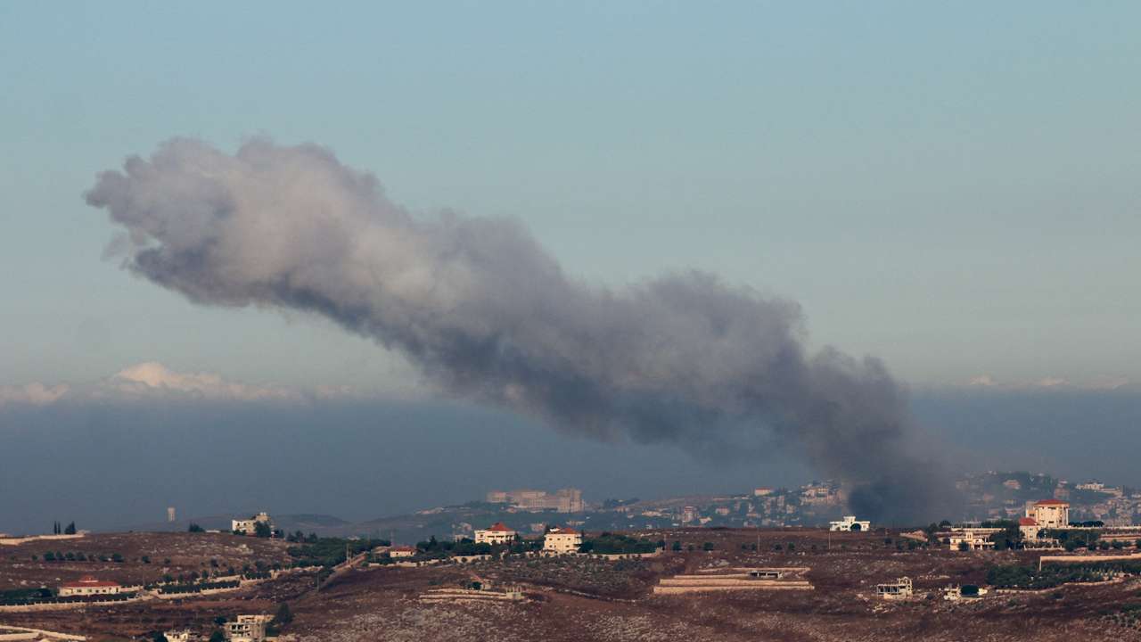 Smoke billows over southern Lebanon