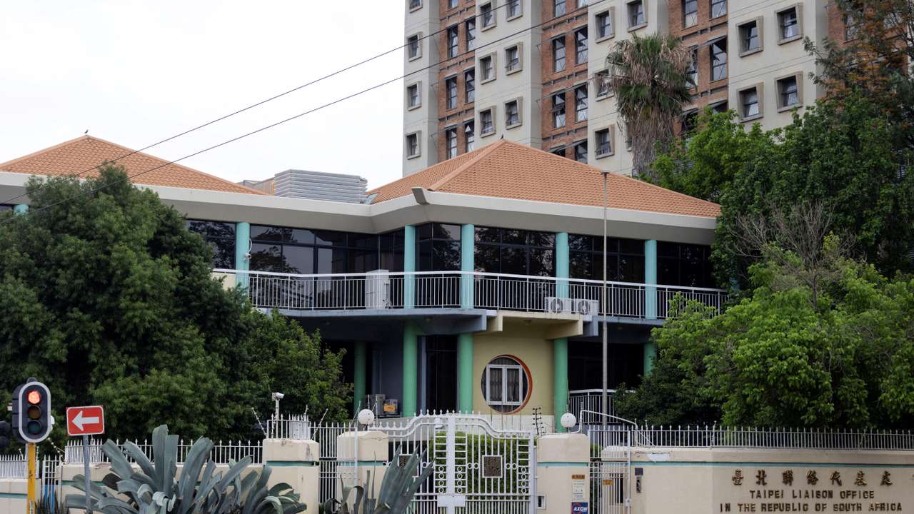 FILE PHOTO: A view shows the Taipei Liaison Office in South Africa