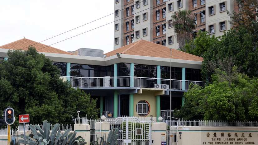 FILE PHOTO: A view shows the Taipei Liaison Office in South Africa