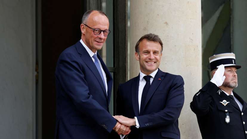 French President Macron meets newly elected German Chancellor Merz in Paris