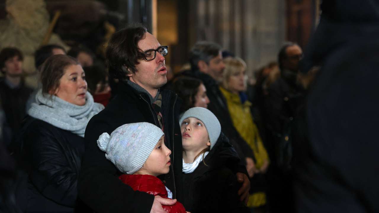Mass commemorating the victims of the Charles University shooting, at St Vitus Cathedral in Prague