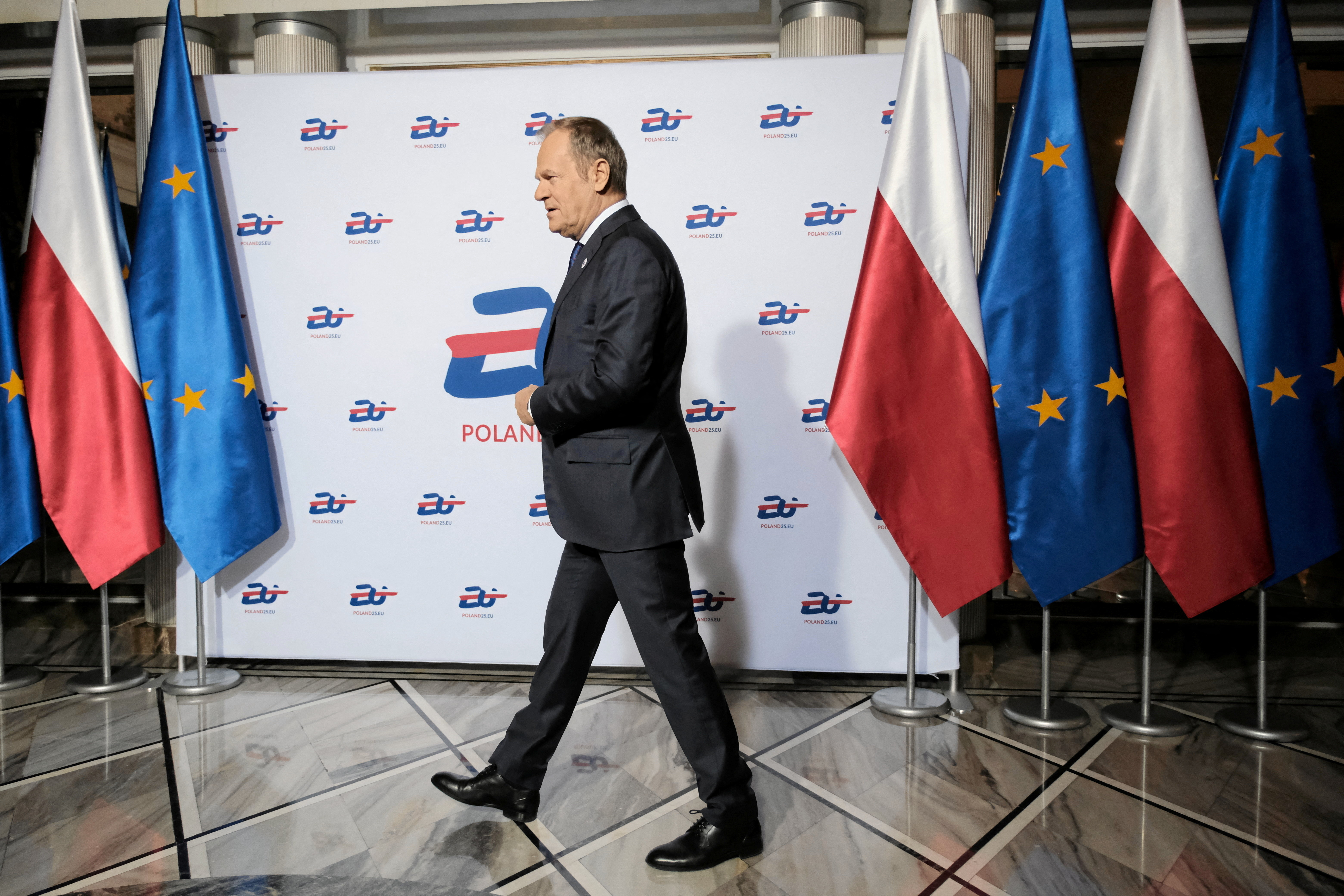 Gala on the day of an official opening of the Polish presidency of the Council of the European Union, in Warsaw