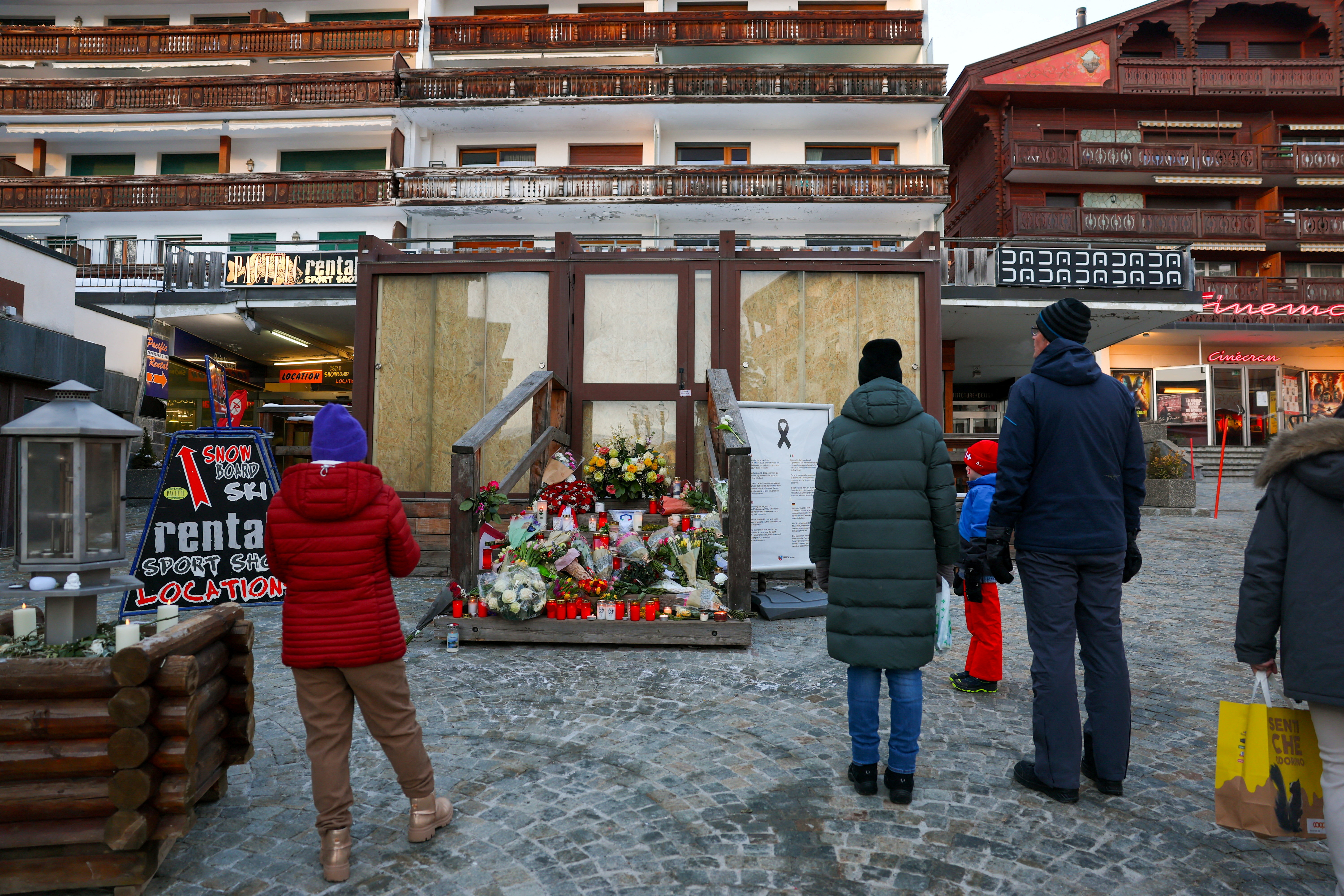 FILE PHOTO: Aftermath of New Year's Eve party fire and explosion at "Le Constellation" bar in Crans-Montana