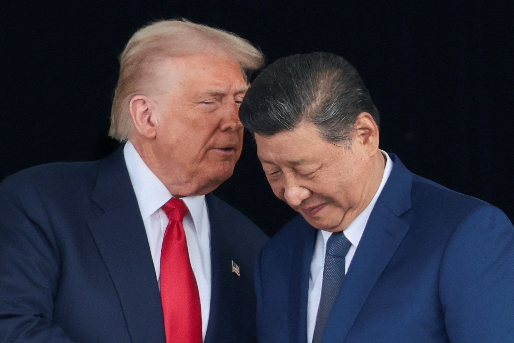 U.S. President Donald Trump meets with Chinese President Xi Jinping on the sidelines of the APEC summit, in Busan