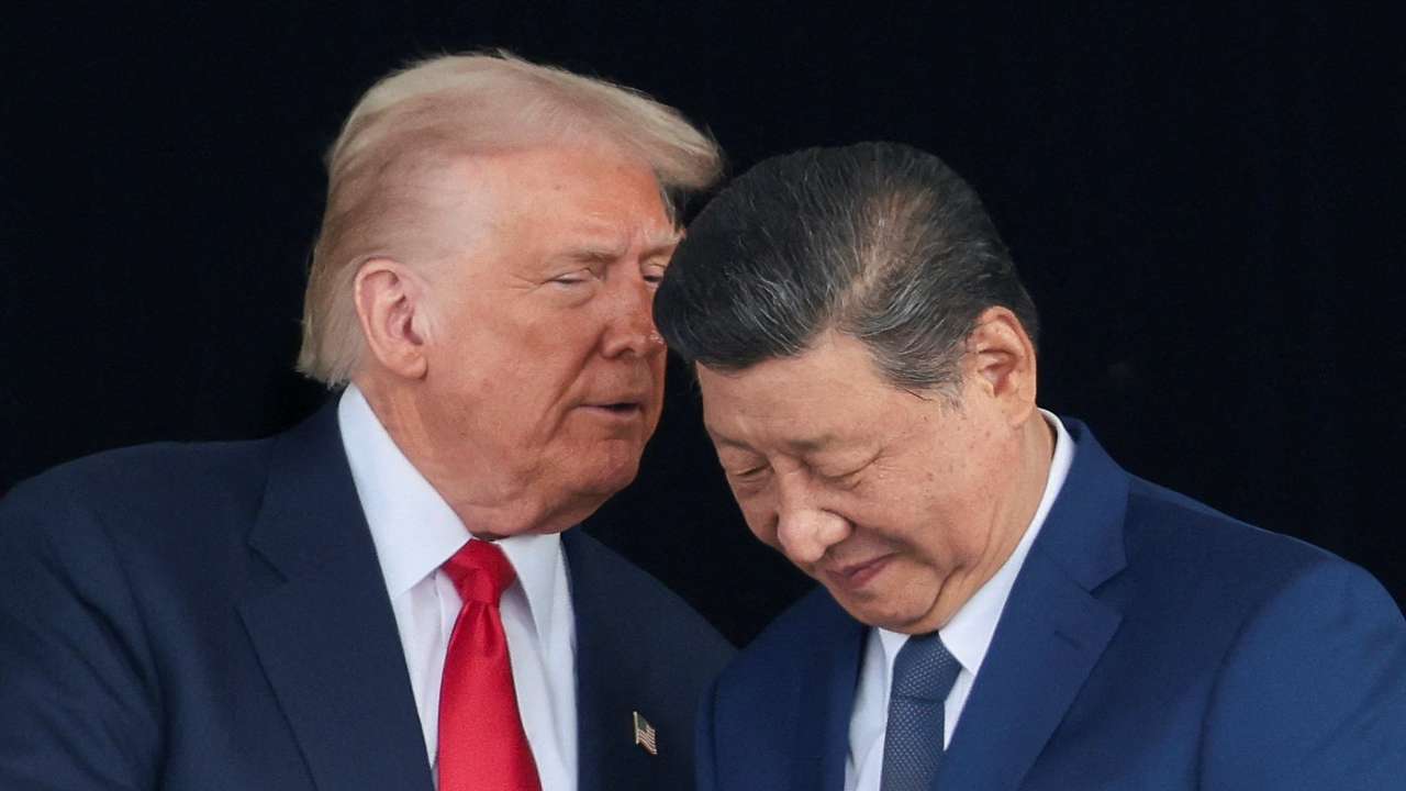 U.S. President Donald Trump meets with Chinese President Xi Jinping on the sidelines of the APEC summit, in Busan