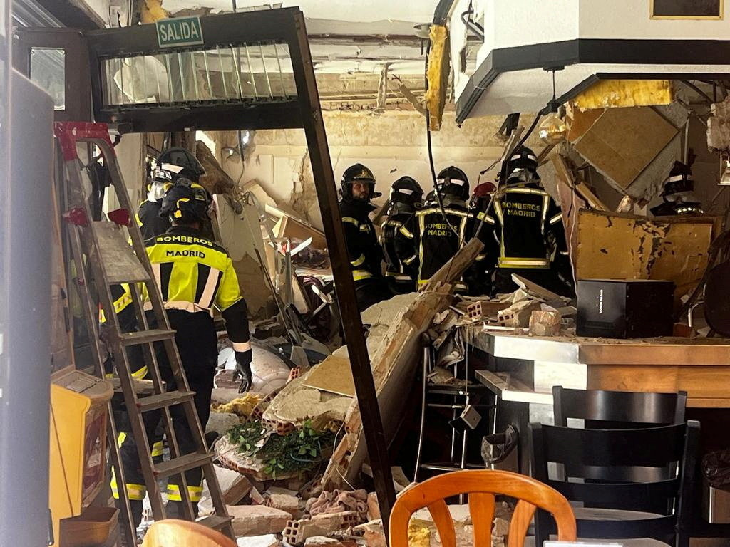 Explosion in a cafe in Madrid