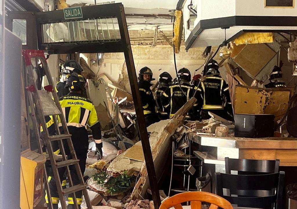 Explosion in a cafe in Madrid