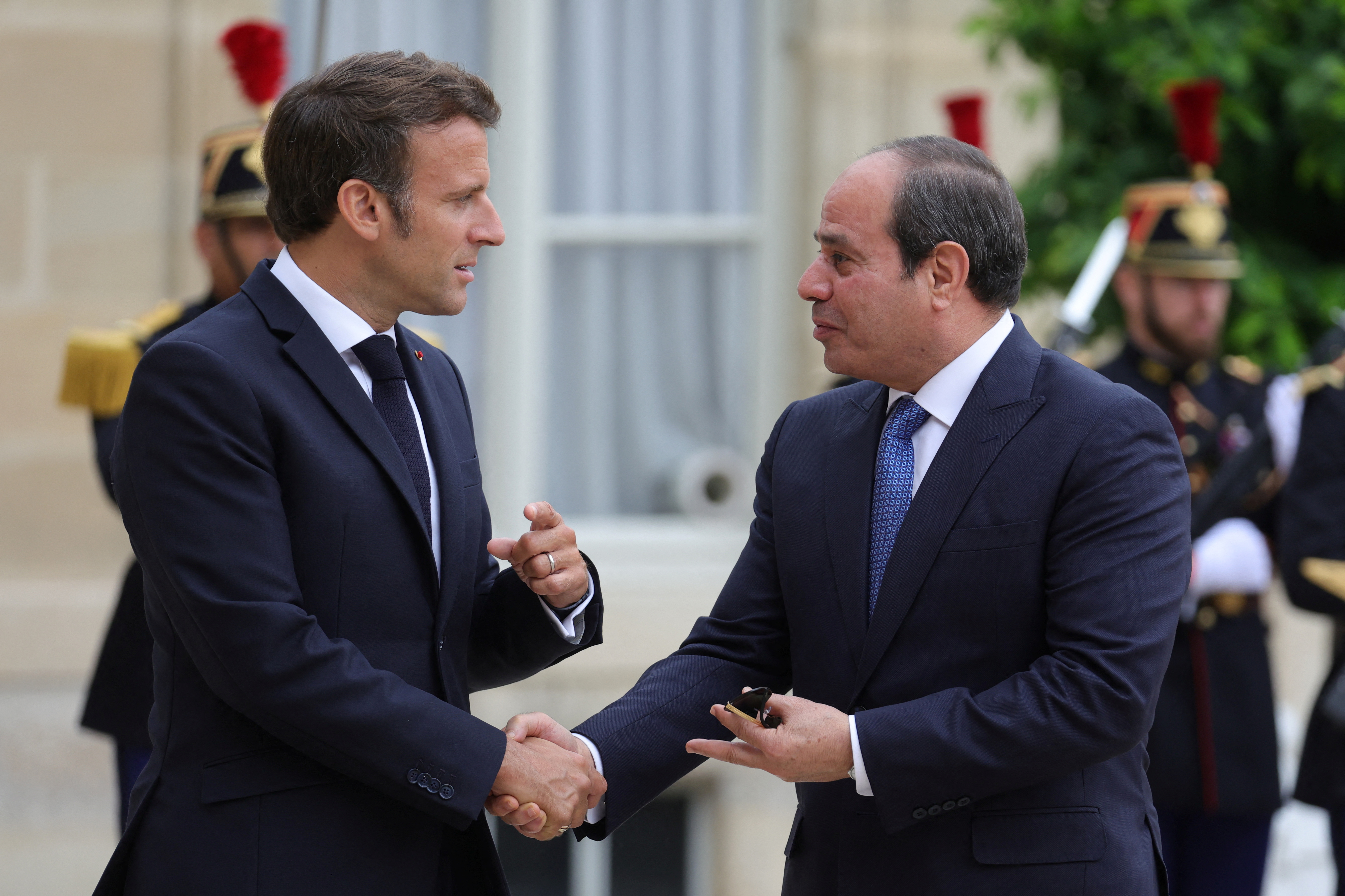 France's Macron and Egypt's Sisi meet in Paris