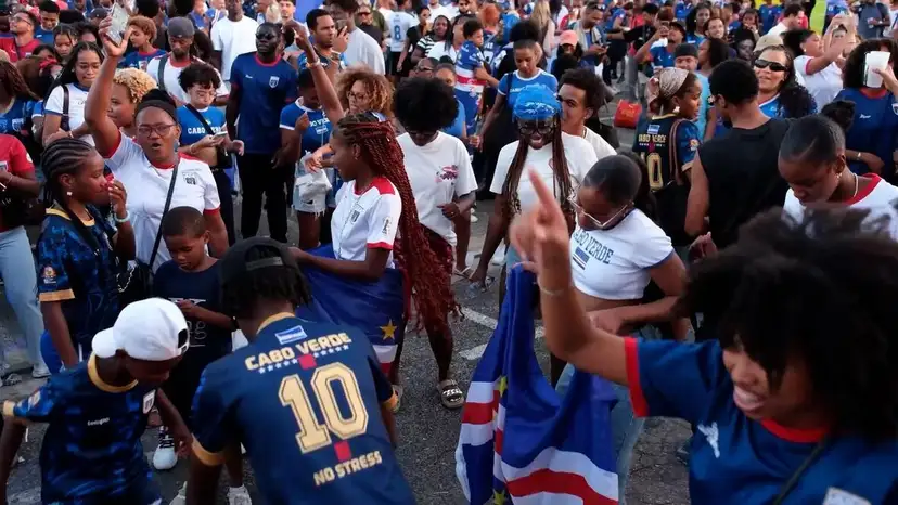 Cape Verde Fans Celebrate Historic Point