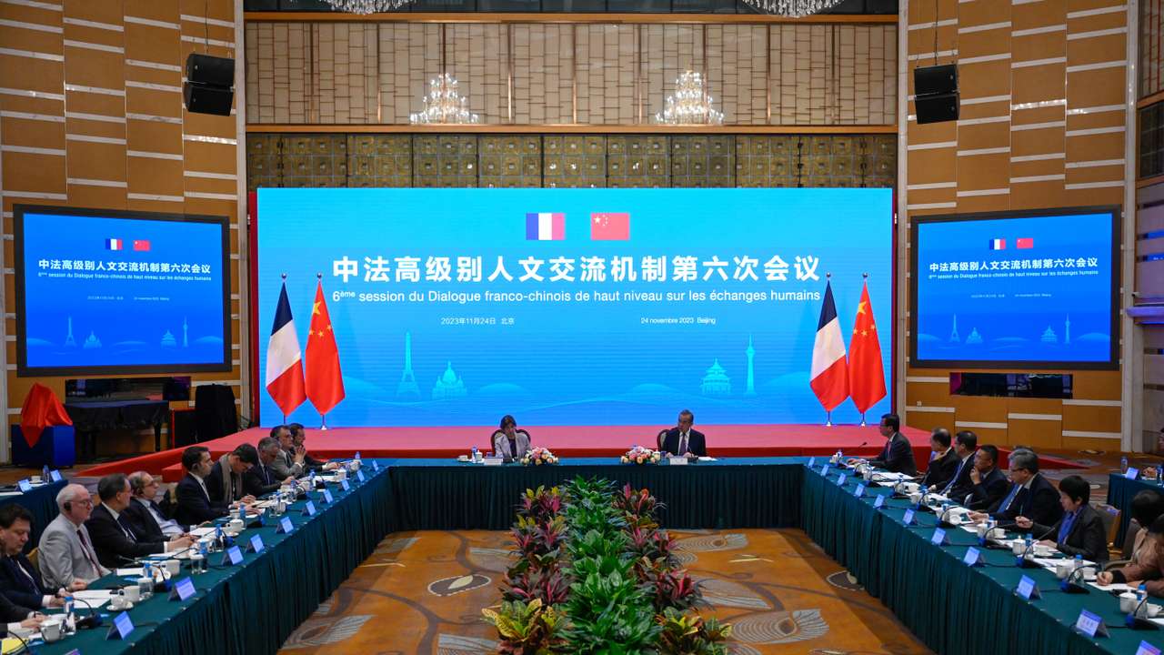 The 6th China-France high-level dialogue on people-to-people exchange at Peking University in Beijing