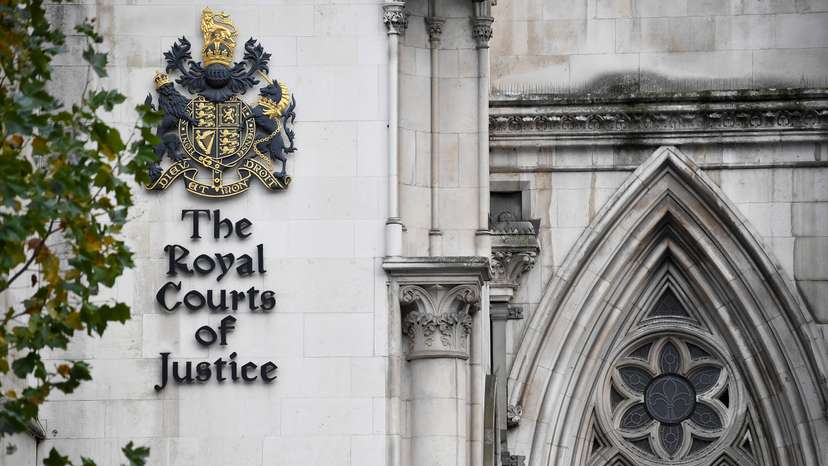 General view of the High Court in London