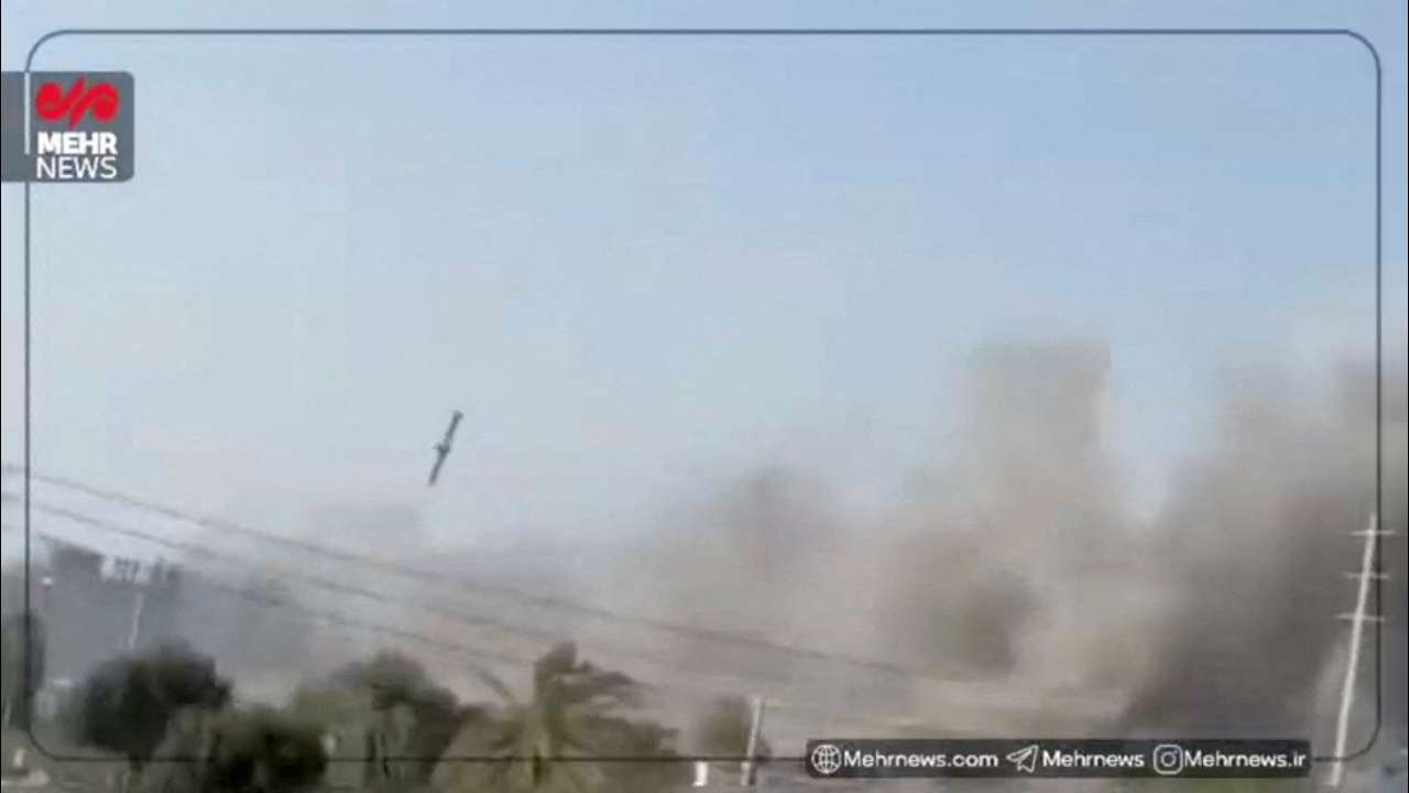 FILE PHOTO: A still image from video shows what experts say to Reuters appears to be a U.S. Tomahawk missile hitting near the Shajareh Tayyebeh girls' school in Minab