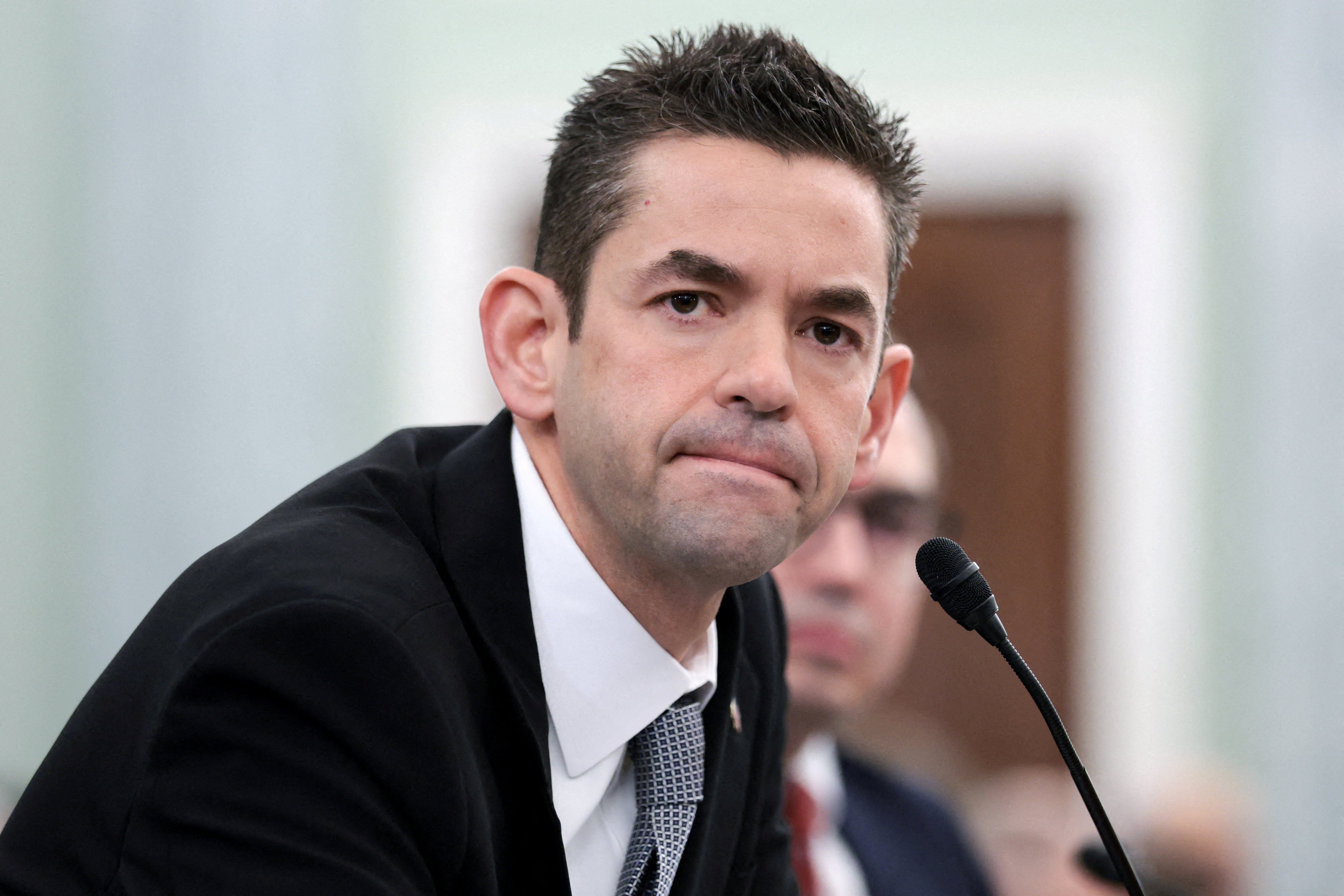 FILE PHOTO: NASA administrator nominee Isaacman testifies during a Senate Commerce hearing on Capitol Hill in Washington