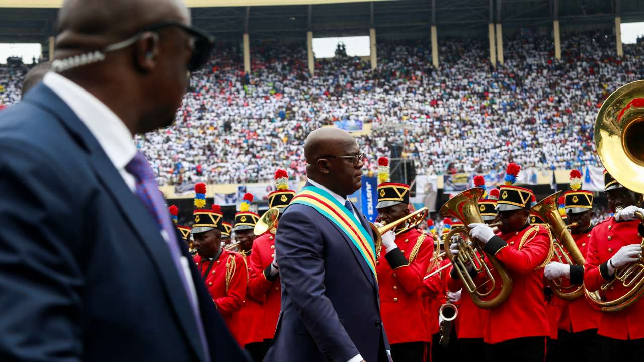 Democratic Republic of Congo President Felix Tshisekedi takes the oath of office in Kinshasa