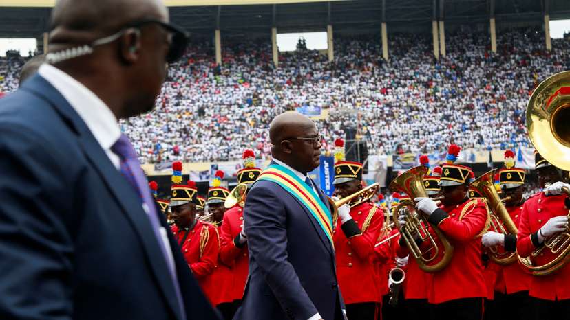 Democratic Republic of Congo President Felix Tshisekedi takes the oath of office in Kinshasa