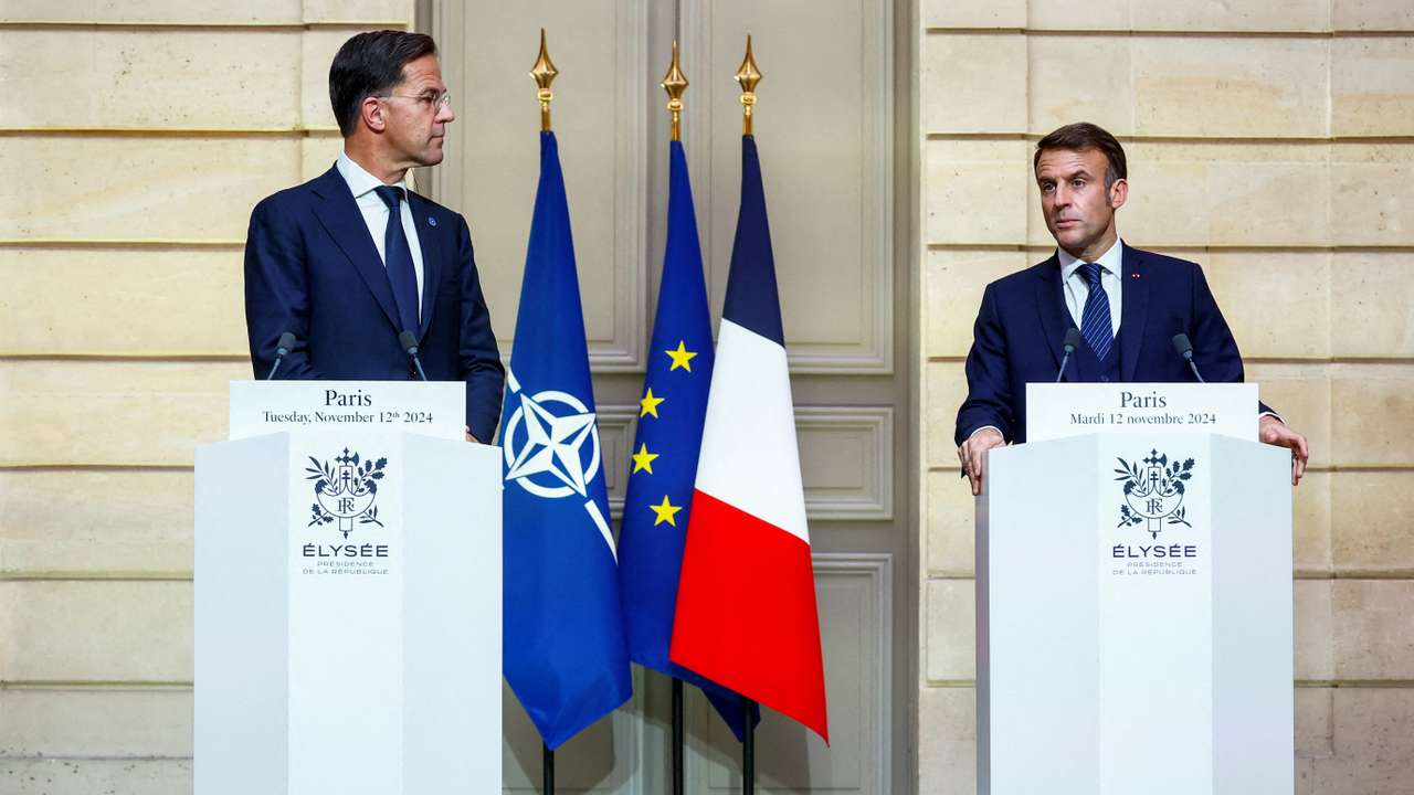 NATO Secretary General Rutte meets with French President Macron, in Paris