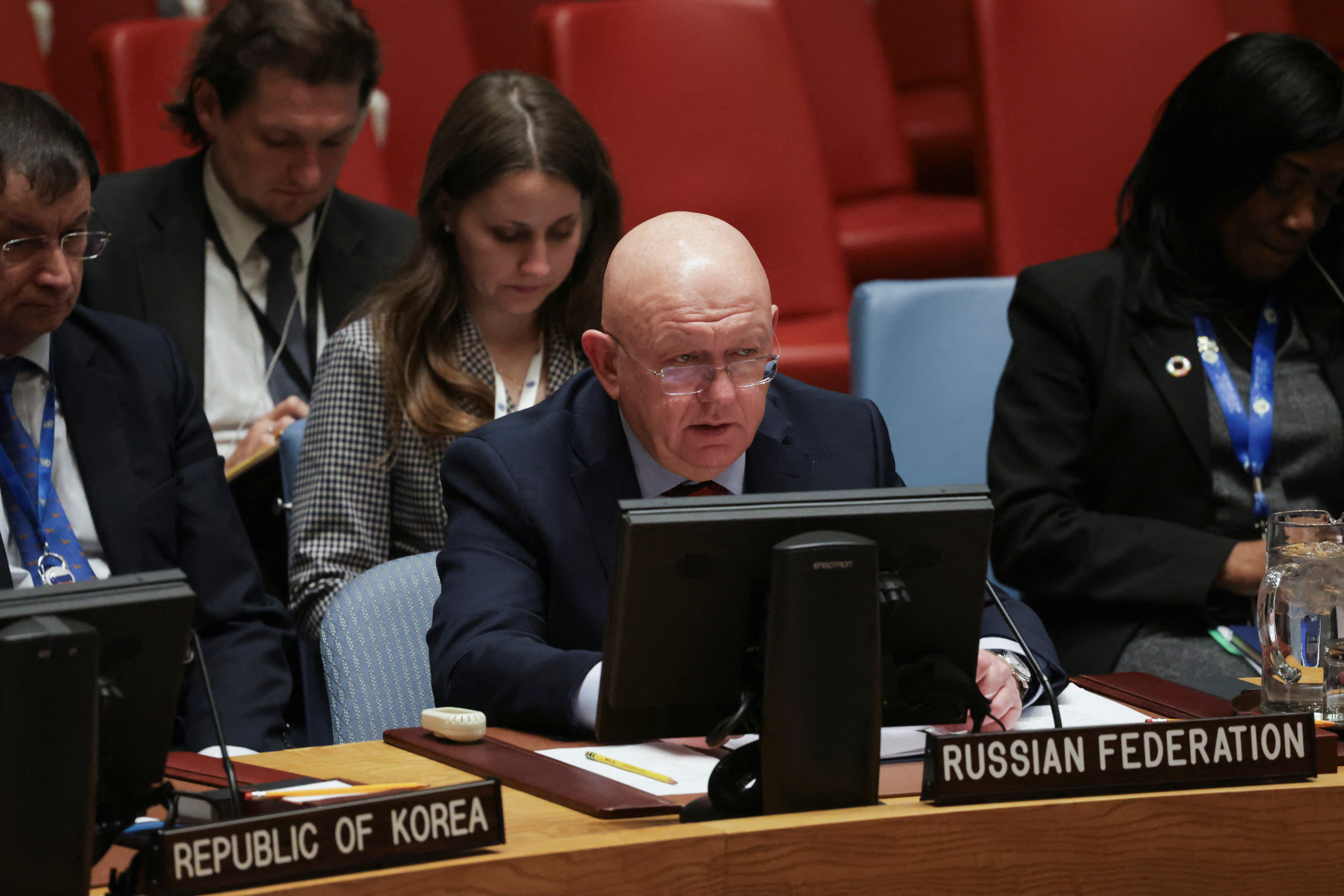 Meeting of the Security Council on Syria at U.N. headquarters in New York