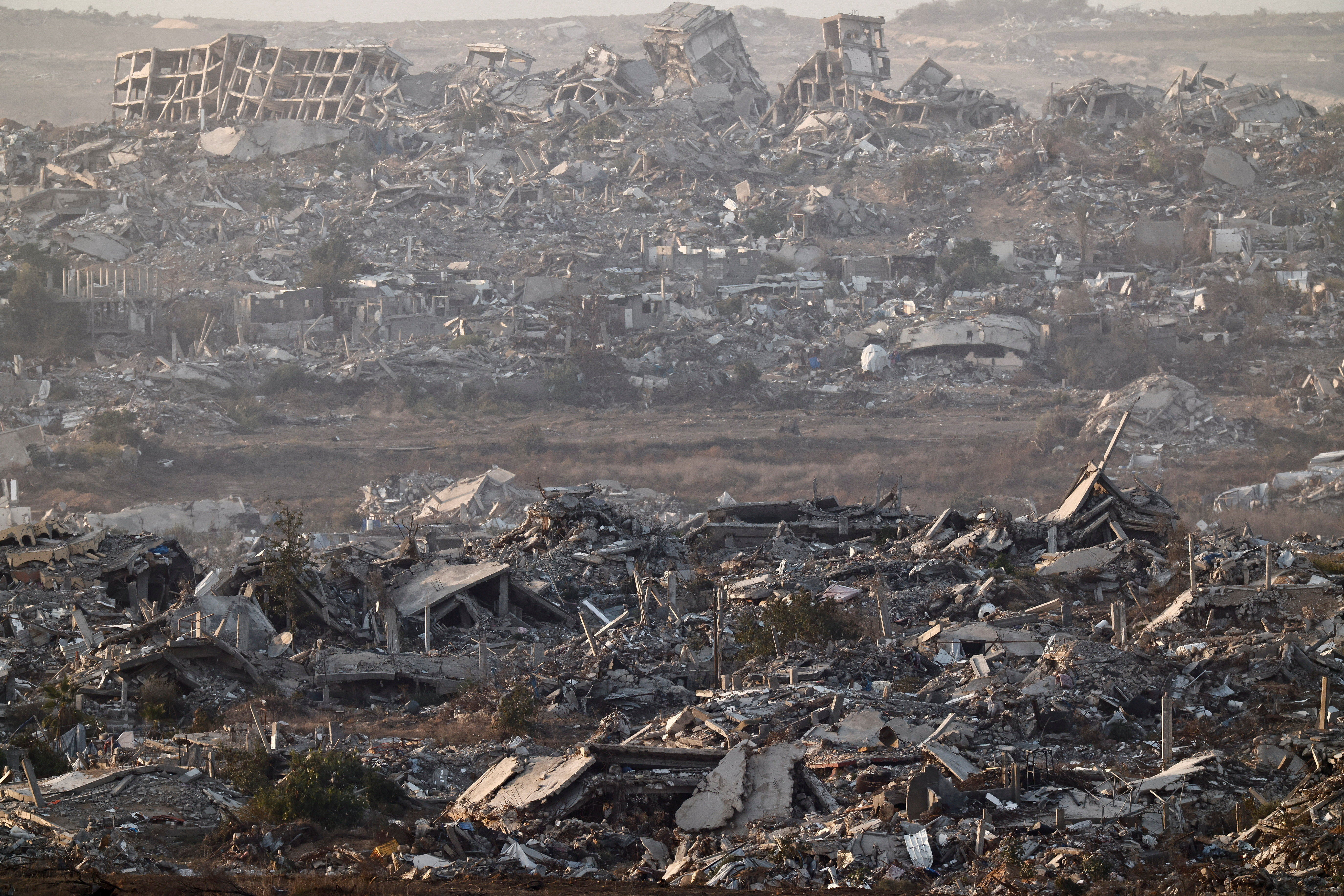 A general view of Gaza, as seen from Israel's border with Gaza
